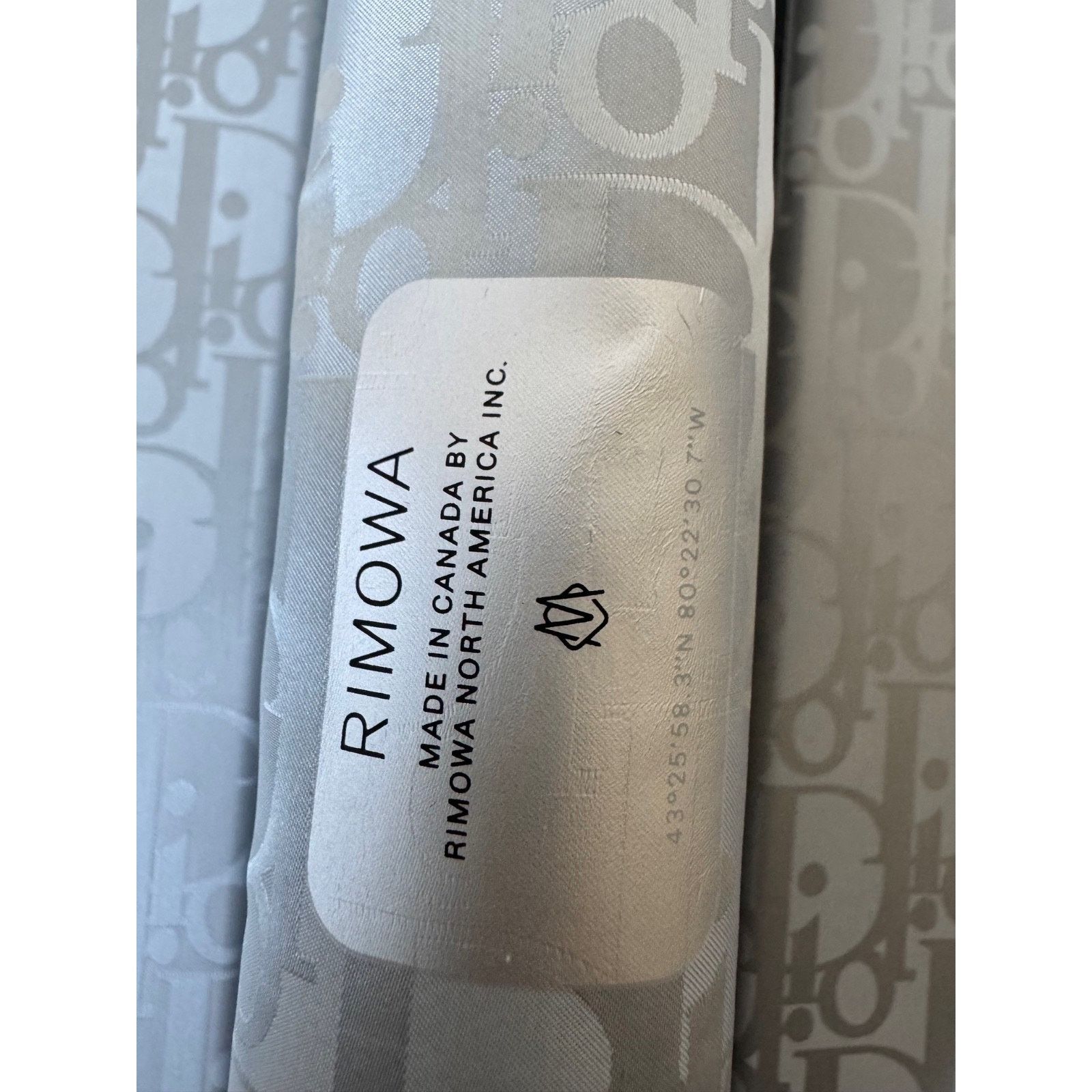 Dior Dior x Rimowa 4-Wheel Cabin Suitcase Aluminium Silver Size ONE SIZE - 20 Thumbnail