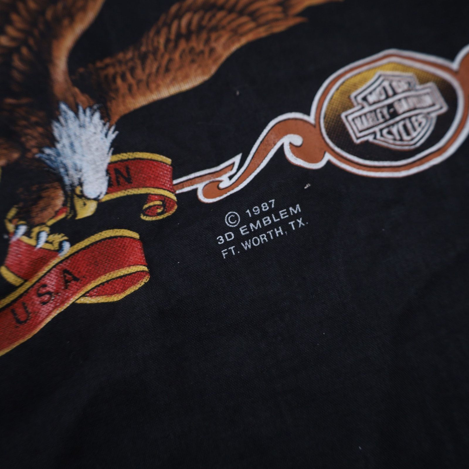 Harley Davidson × Vintage Vintage 3D Emblem Harley Davidson Bandana Size ONE SIZE - 5 Thumbnail