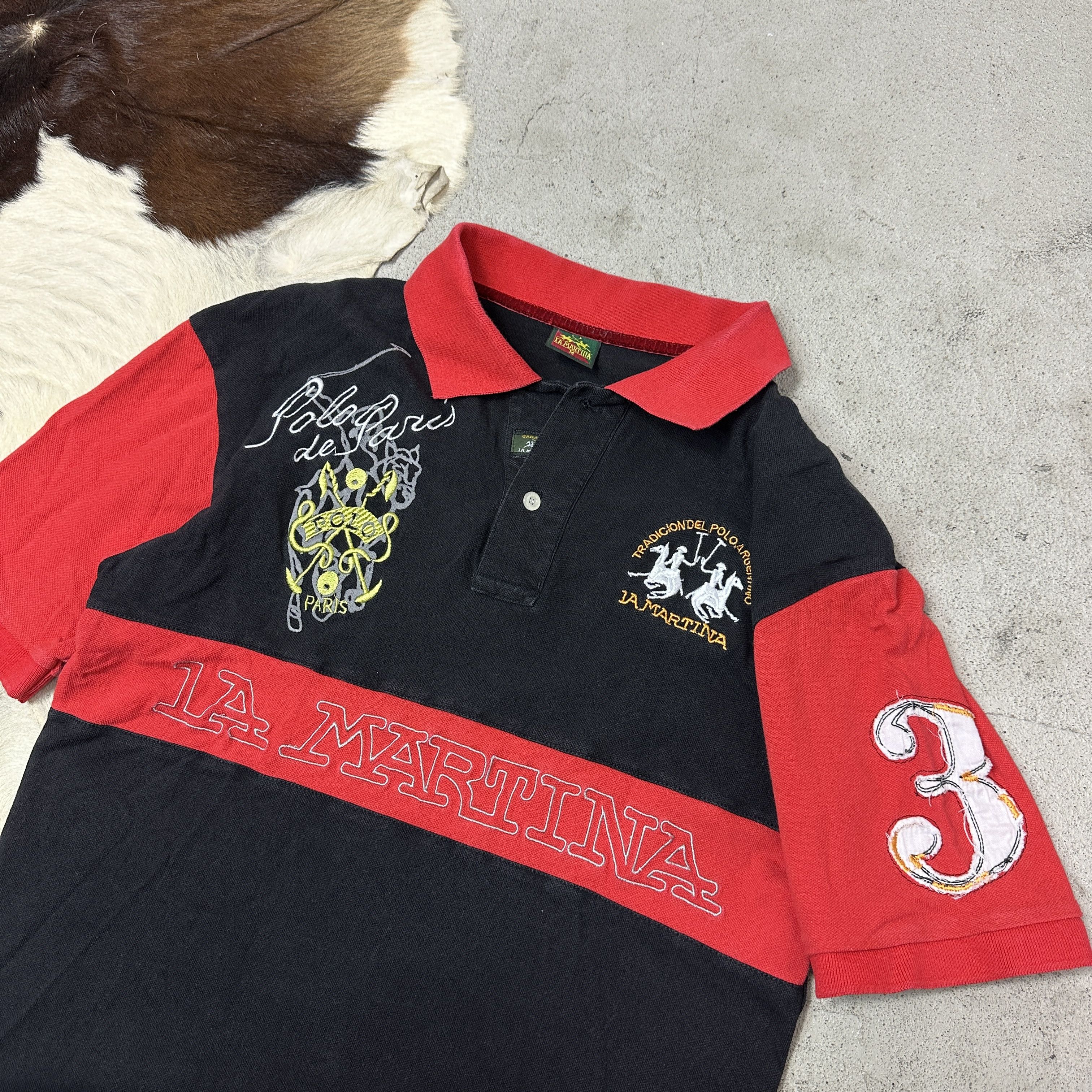 La Martina Vintage Skater Streetwear Sporty La Martina Polo T-shirt Y2K Size US M / EU 48-50 / 2 - 3 Thumbnail
