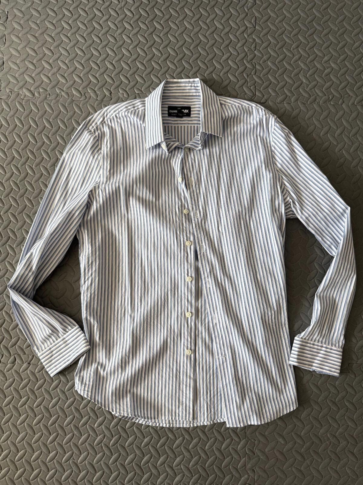 Express Express Shirt Men S Slim Fit Wrinkle Resistant Button-Up Size US S / EU 44-46 / 1 - 1 Thumbnail