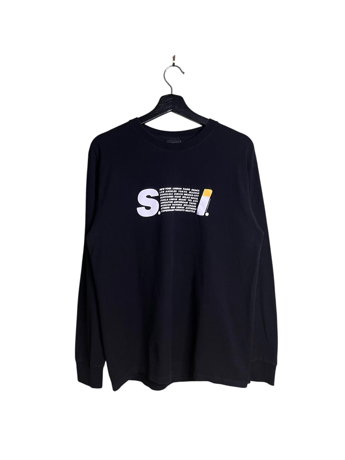 Stussy Stussy x Issey Miyake City Logo Long Sleeve T-Shirt Black M Size US M / EU 48-50 / 2 - 1 Thumbnail