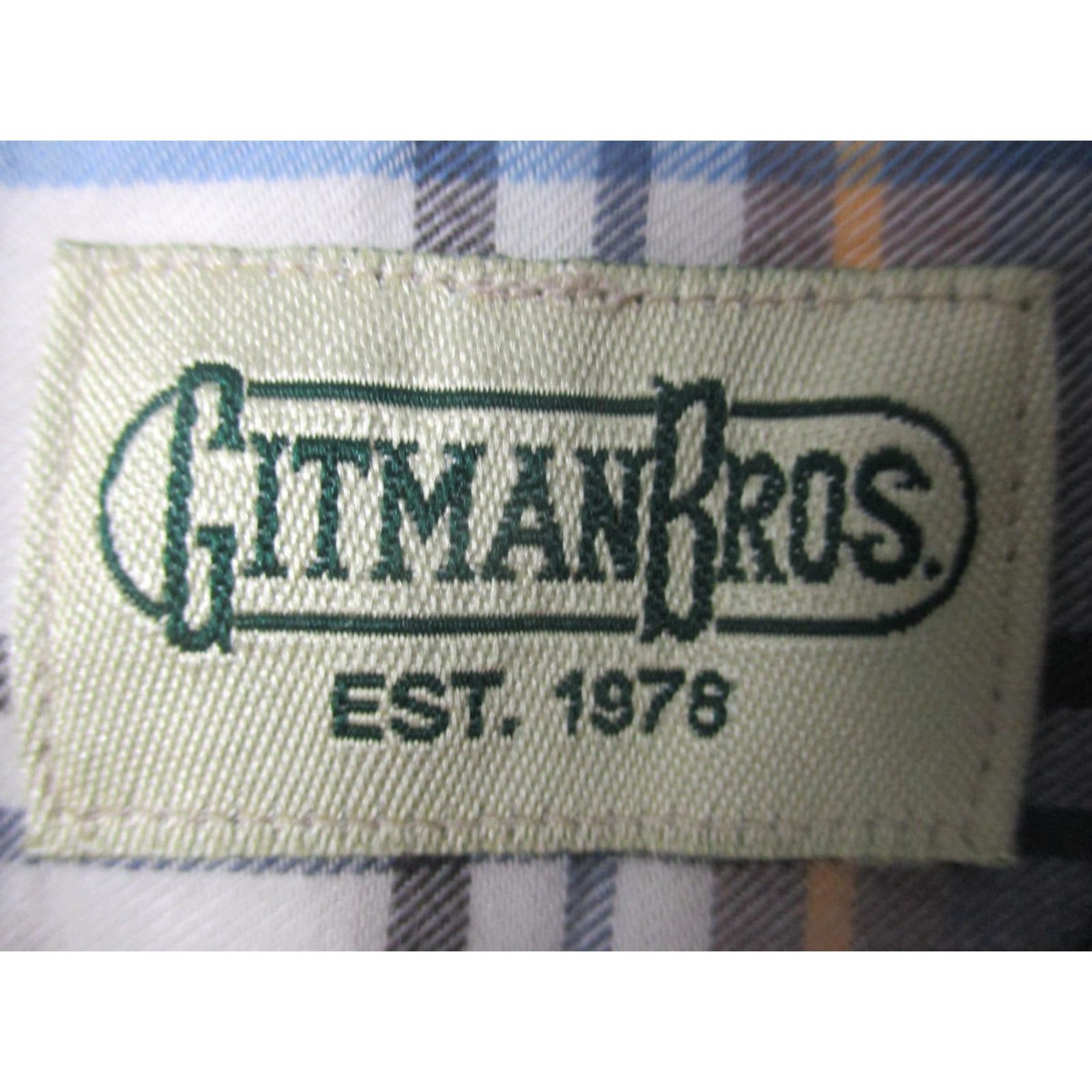 Vintage VINTAGE Gitman Bros Shirt Mens M Blue Brown Plaid Button-Down Made USA Cotton Size US M / EU 48-50 / 2 - 6 Thumbnail