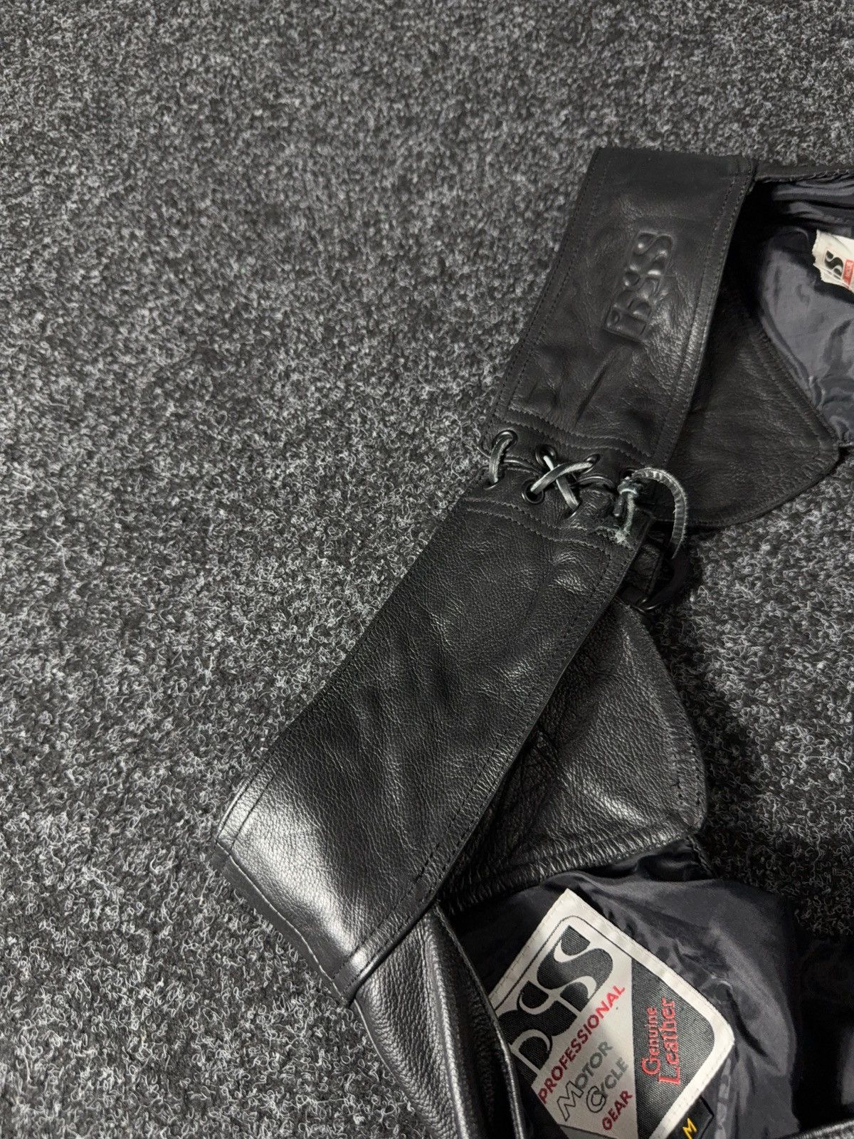 Leather Vintage 90s IXS 1990's Leather Moto Racing pants Chaps Size US 32 / EU 48 - 15 Thumbnail