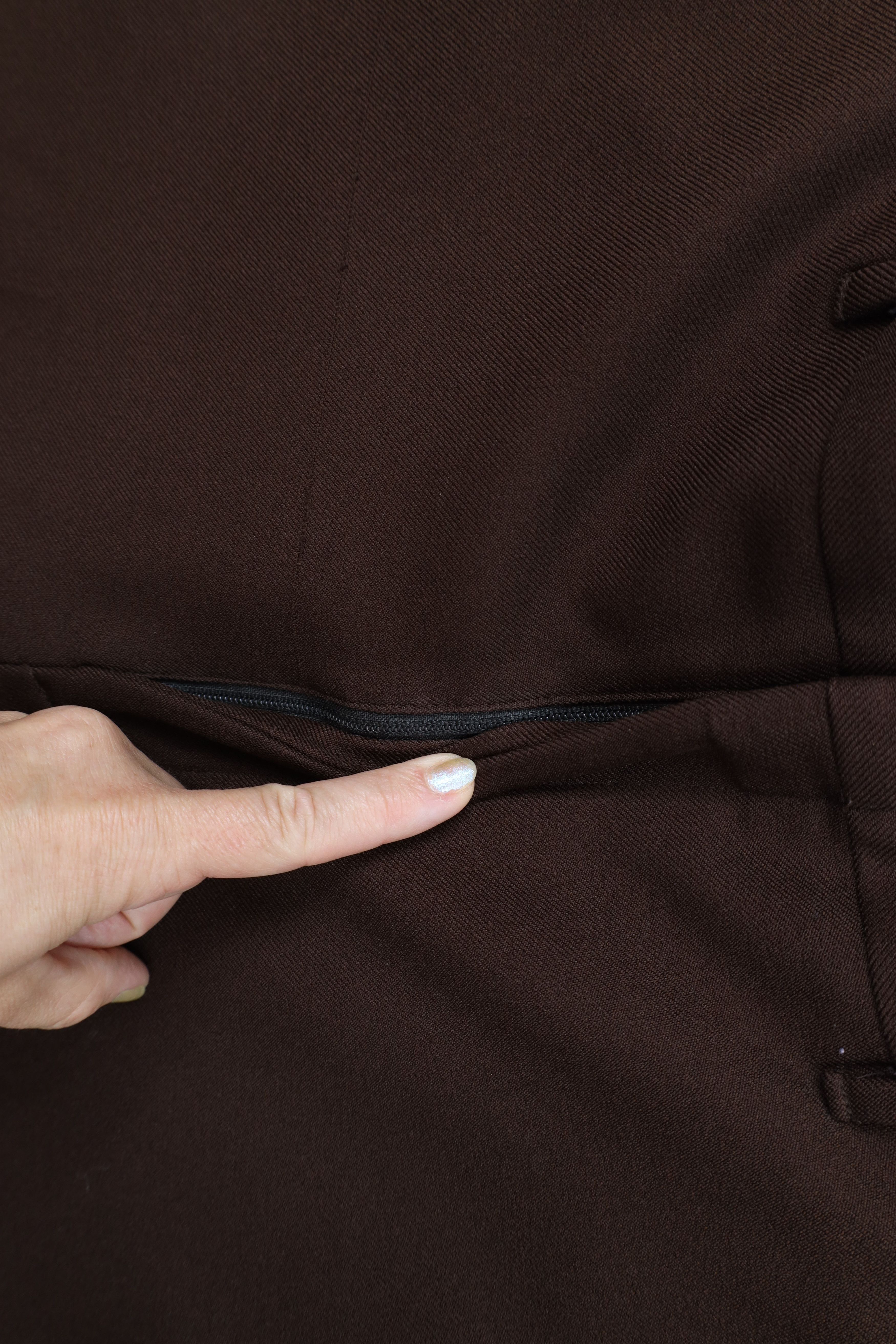 Vintage Vintage 70s Streetwear Flared Wide Leg Chino Pants Brown USA Size US 34 / EU 50 - 7 Thumbnail