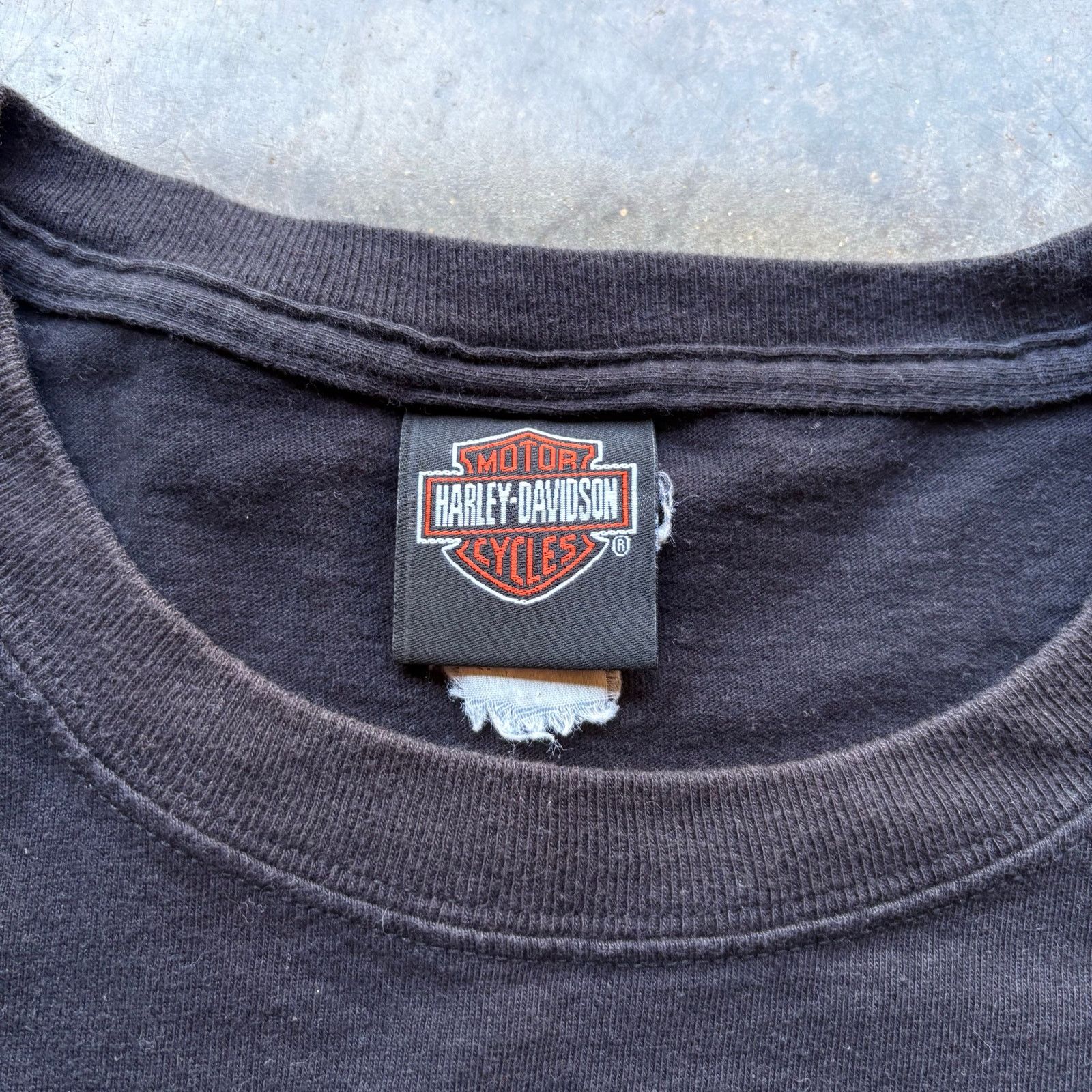 Harley Davidson Very Rare Vintage Harley Flame Sleeve T-shirt Size US XL / EU 56 / 4 - 4 Thumbnail