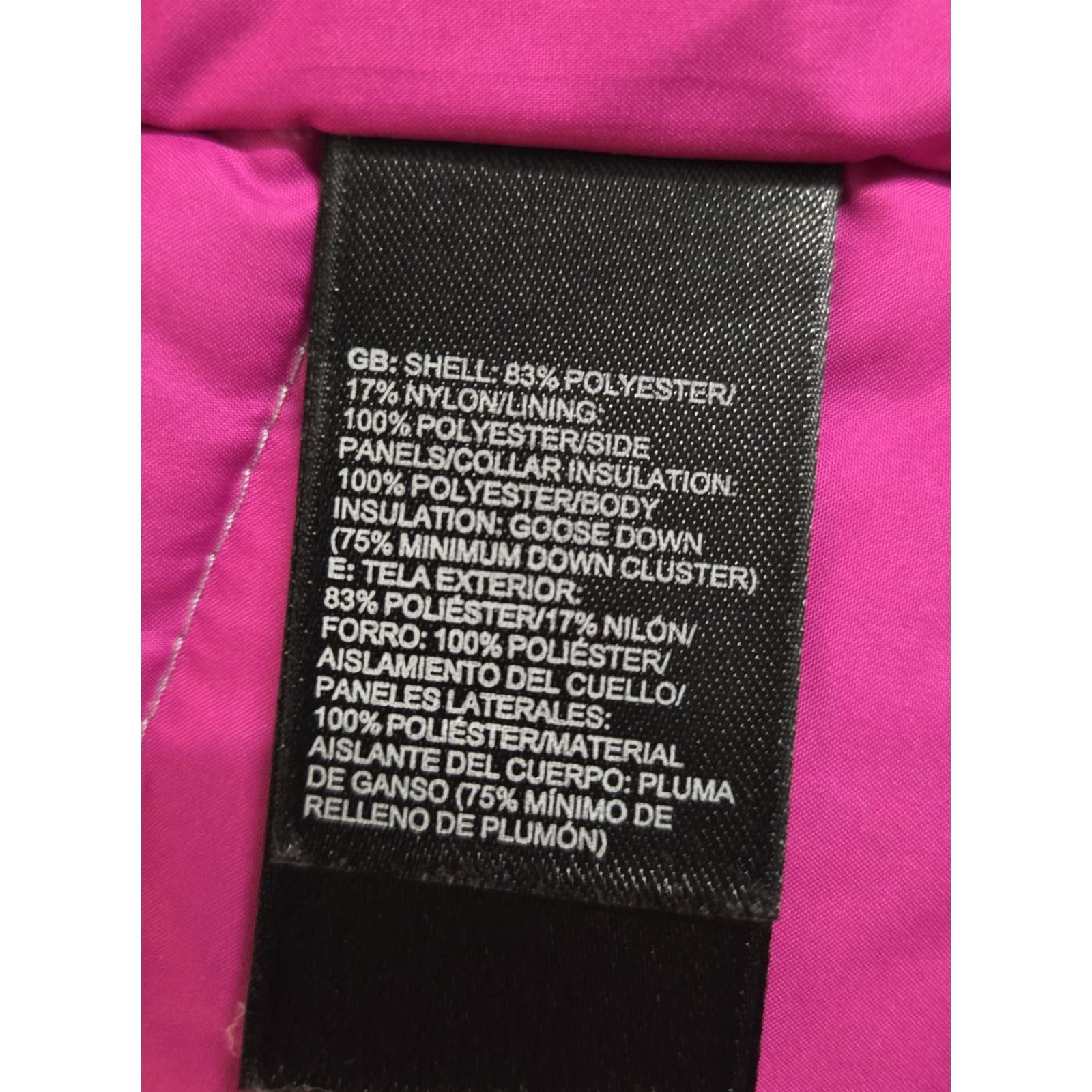 The North Face The North Face Jacket Womens Large Gray 550 Down Puffer Quilted Pink Lining Size L / US 10 / IT 46 - 6 Thumbnail