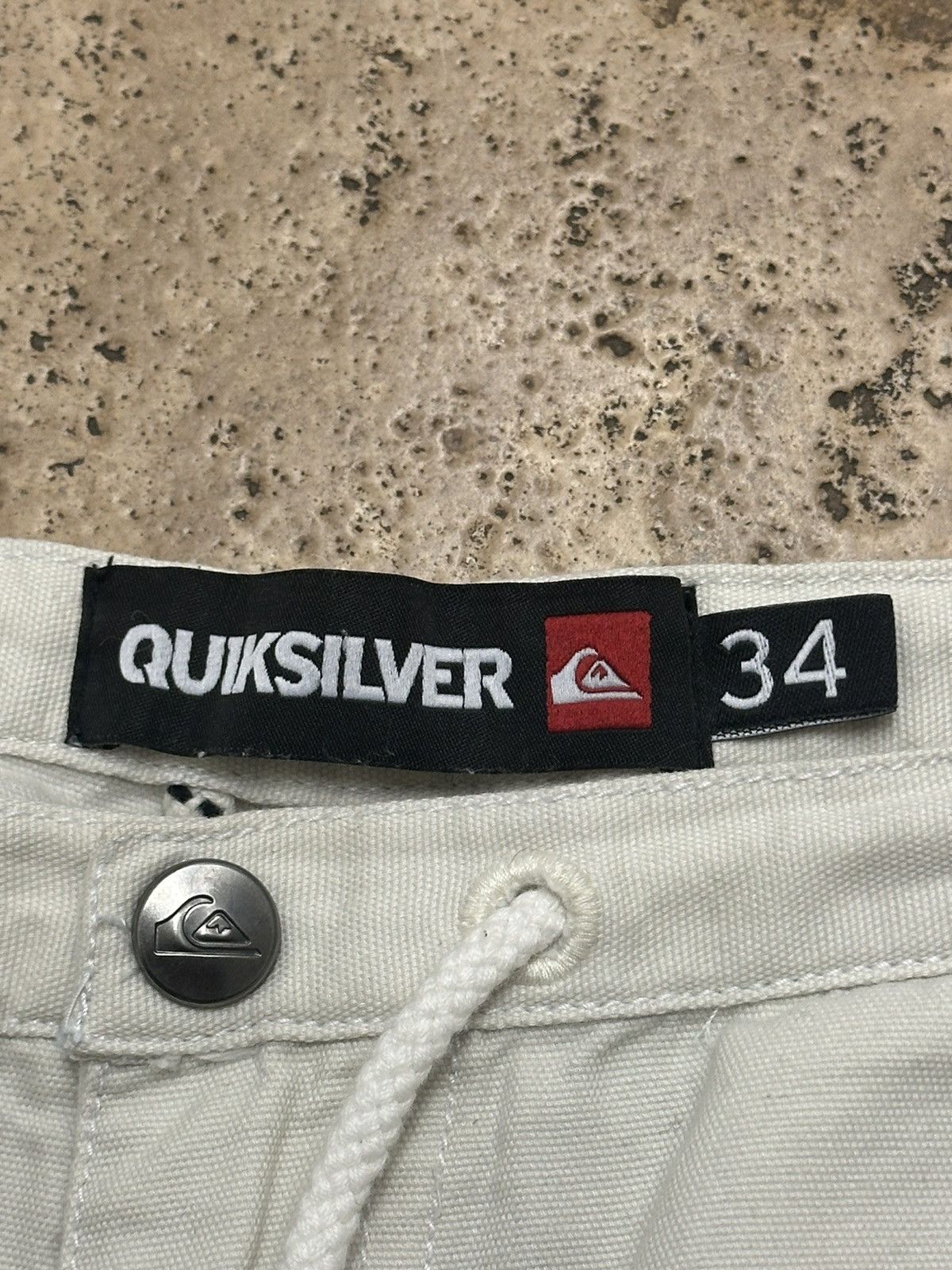Quiksilver Quicksilver Canvas Striped Shorts - Nike Roxy Beach Size US 34 / EU 50 - 4 Thumbnail
