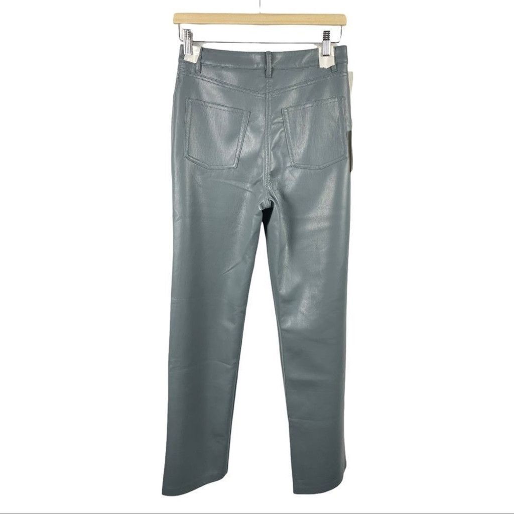 Aritzia NEW Wilfred Melina Vegan Leather HR Pants In Shadow Blue 6 Size 28" / US 6 / IT 42 - 5 Thumbnail