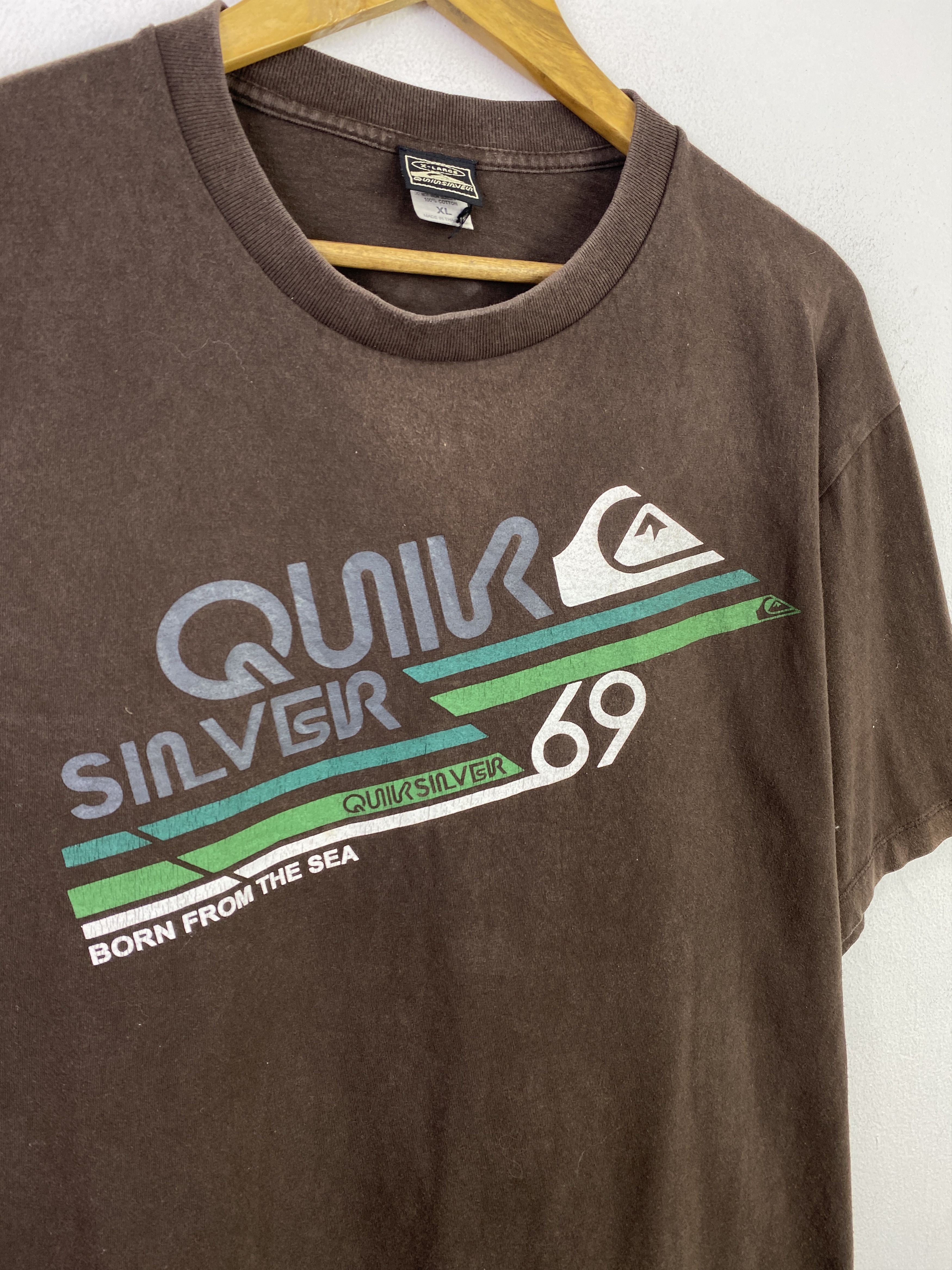 Quiksilver Vintage 90s Quiksilver Born From the Sea Tee TA0743 Size US XL / EU 56 / 4 - 9 Thumbnail