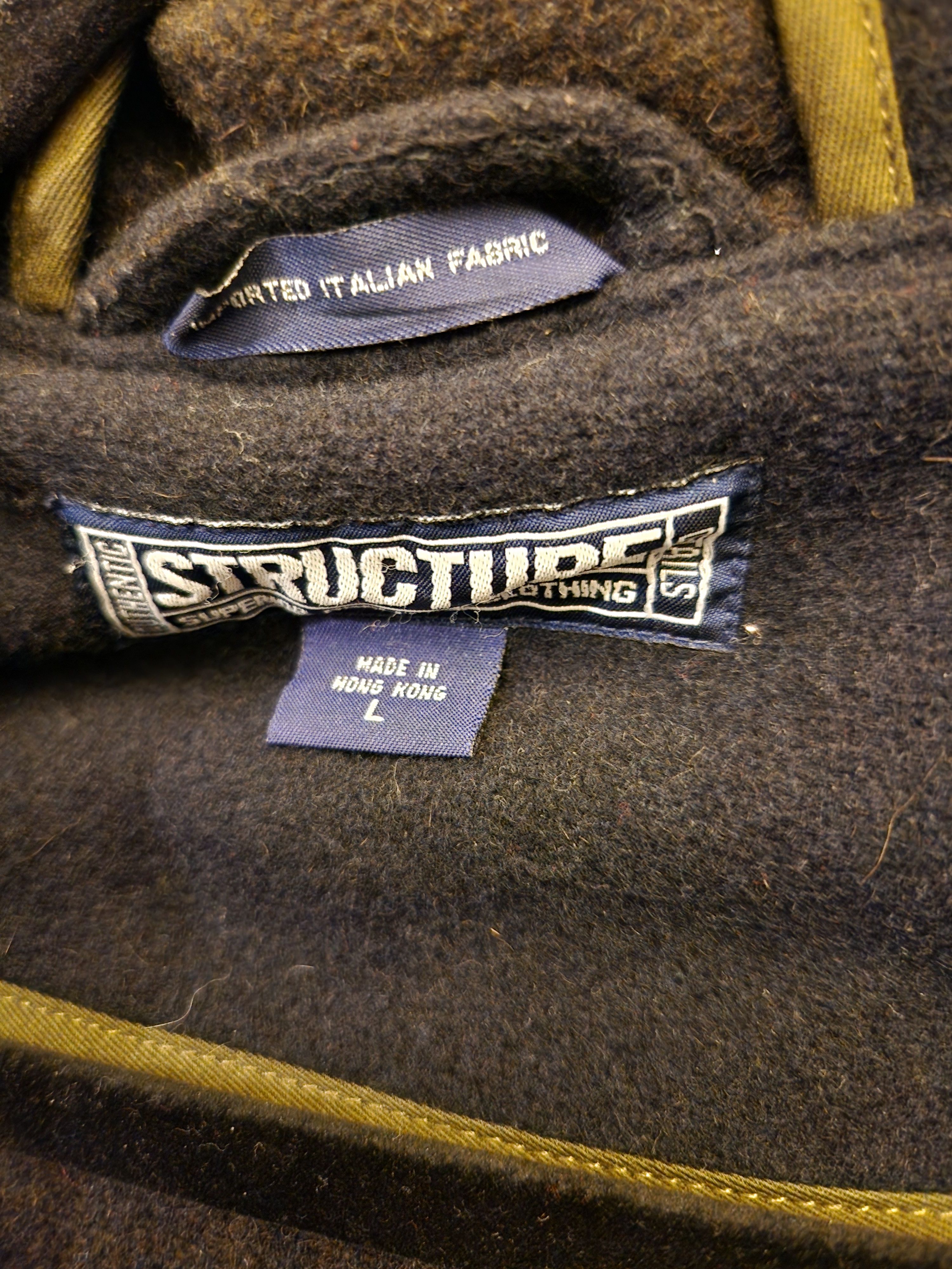 Structure Men's Wool Blend Hooded Parka Size US L / EU 52-54 / 3 - 4 Thumbnail