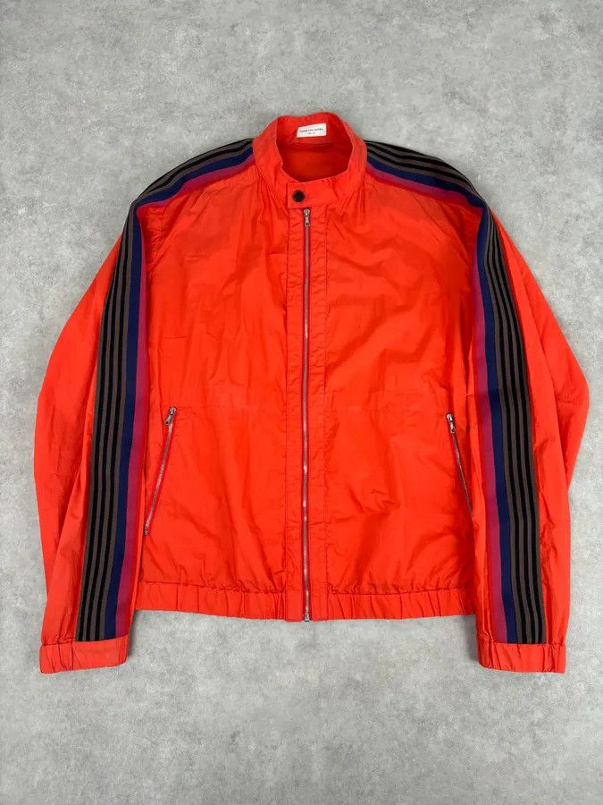 Dries Van Noten Dries Van Noten Red Striped Sleeve Windbreaker Jacket Size US L / EU 52-54 / 3 - 1 Thumbnail