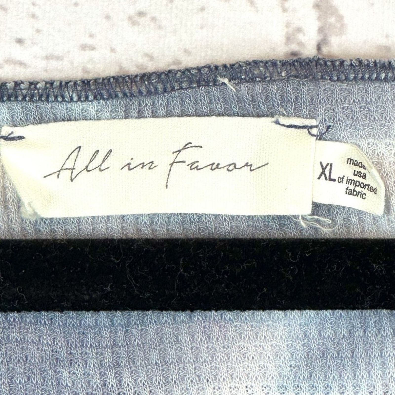 Nordstrom × Other All in Favor Tie Dye Waffle Knit Crop Top Grey XL Size XL / US 12-14 / IT 48-50 - 9 Thumbnail
