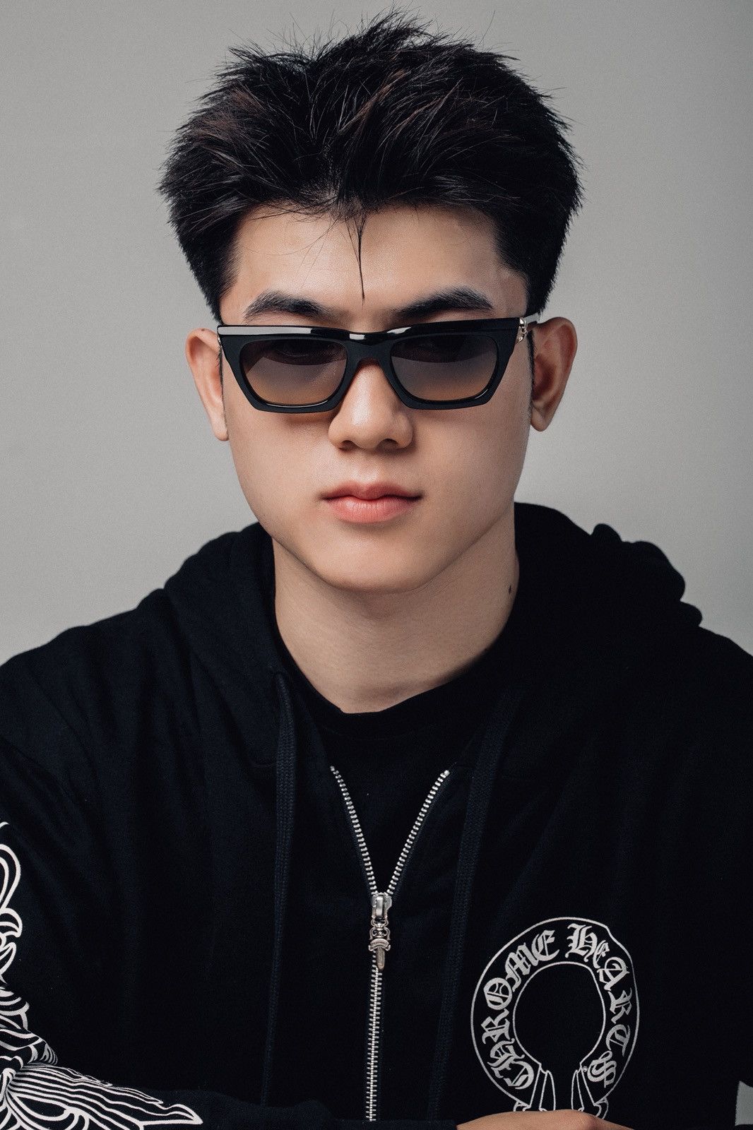 Chrome Hearts CHROME HEARTS CLITERALLY BLACK-18KGP SUNGLASSES Size ONE SIZE - 9 Thumbnail