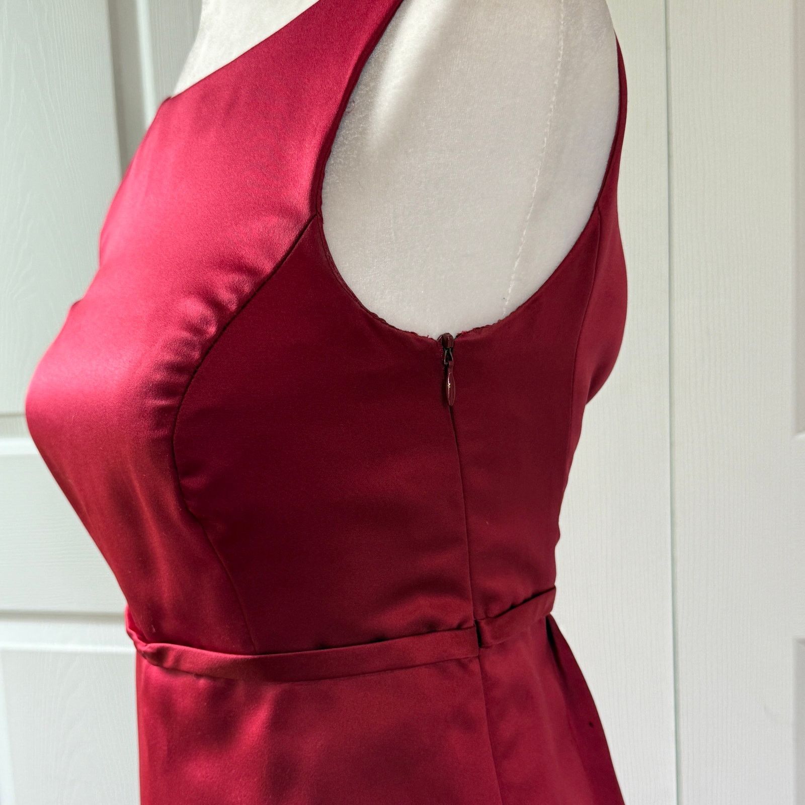 After Six VTG 90s After Six Satin Formal Gown V-back Fits Size 4 Size S / US 4 / IT 40 - 4 Thumbnail