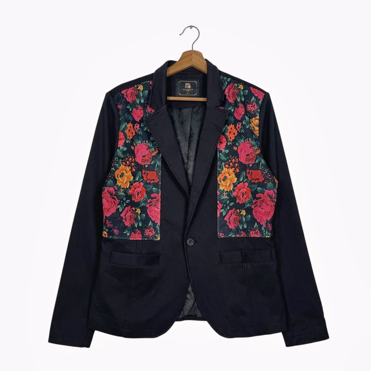 Other Fanzhuan Flower Design Women Jacket Size L / US 10 / IT 46 - 1 Thumbnail