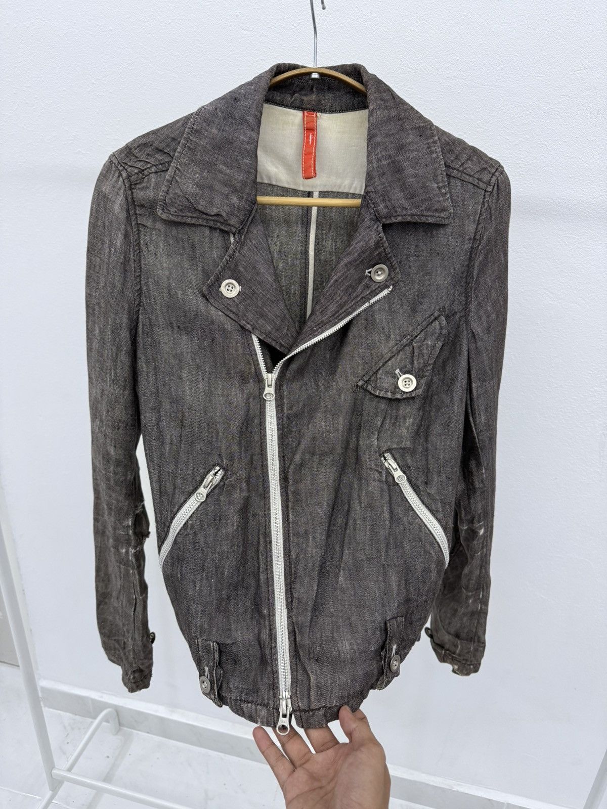Beams Plus Vintage Distressed BEAMS Double Collar Denim Jacket Size S / US 4 / IT 40 - 9 Thumbnail