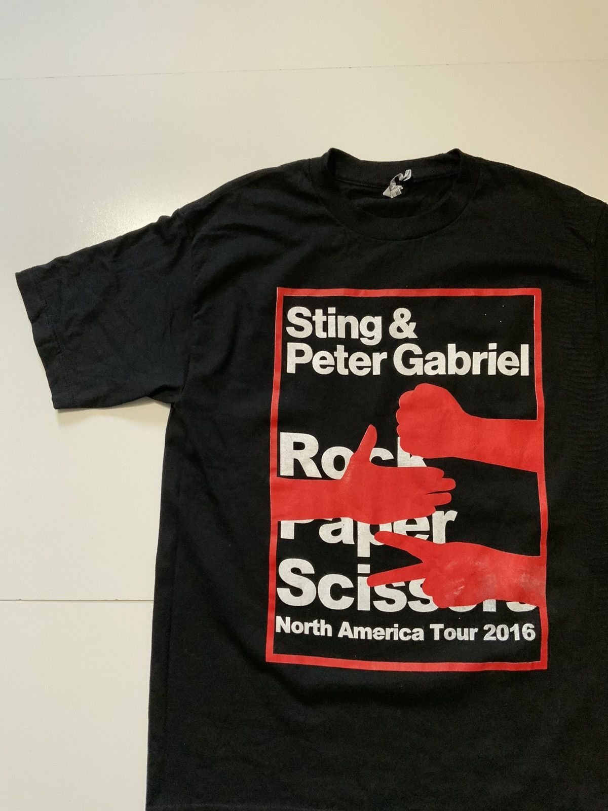 Band Tees Sting Peter Gabriel Rock Paper Scissors Hollywood Bowl Shirt Size US M / EU 48-50 / 2 - 3 Thumbnail