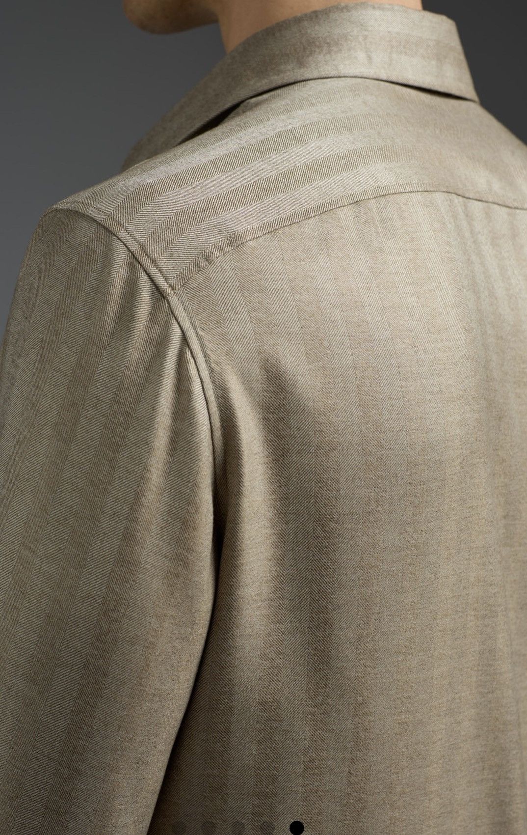 Isaia Napolii Isaia Napoli Natural Cashmere Beige Overshirt Size US M / EU 48-50 / 2 - 4 Thumbnail