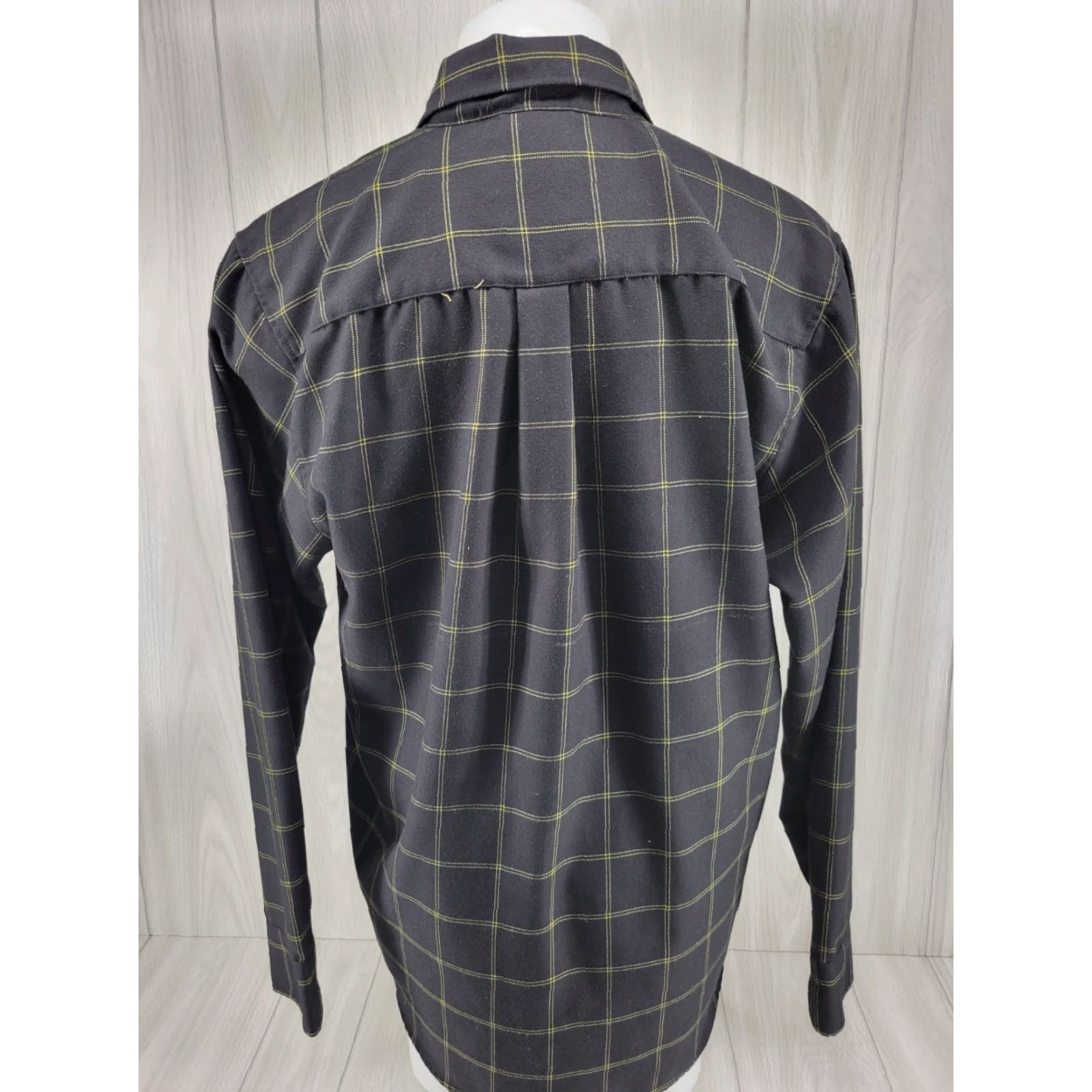 Vintage Dixxon Flannel Stay Gold Mens XL Black Gold Plaid Pearl Snap Long Sleeve Shirt Size US XL / EU 56 / 4 - 6 Thumbnail