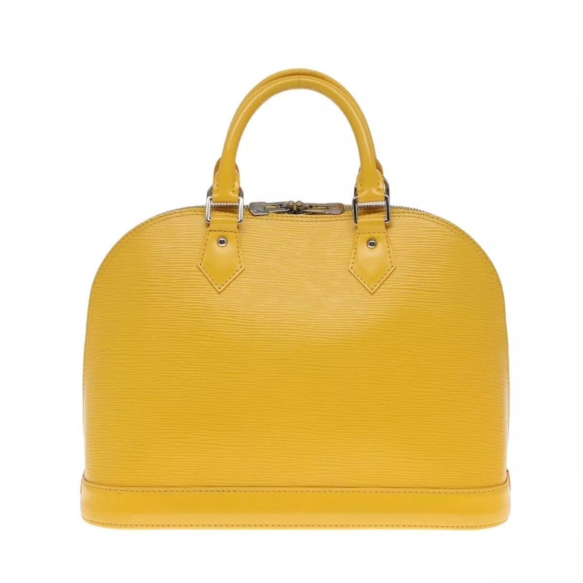 Louis Vuitton LOUIS VUITTON Epi Alma PM Hand Bag Yellow Citron Size ONE SIZE - 2 Thumbnail