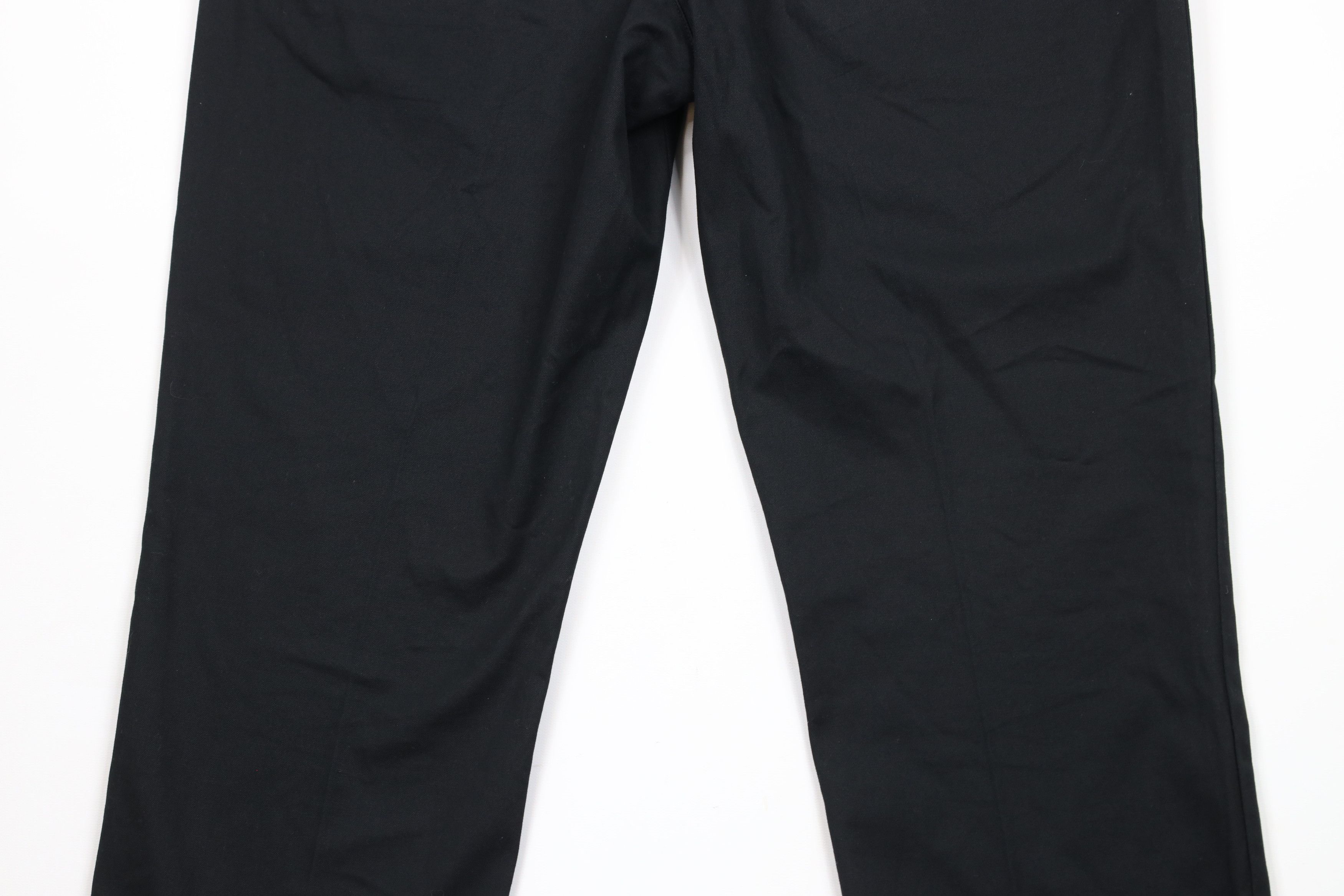 Lacoste × Vintage Lacoste Fit Distressed Flat Front Chino Pants Black Cotton Size US 34 / EU 50 - 11 Thumbnail