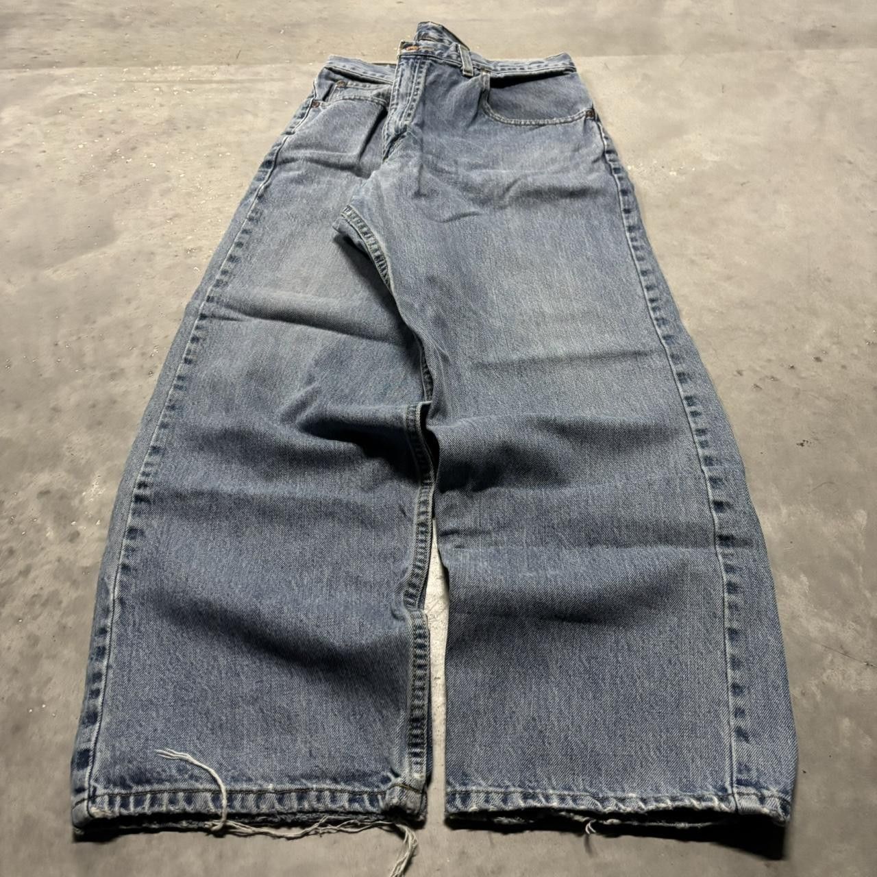 Japanese Brand × Vintage Crazy Vintage Y2K/2000s Grunge Medium Wash Skater Denim Jeans! Size US 34 / EU 50 - 3 Thumbnail