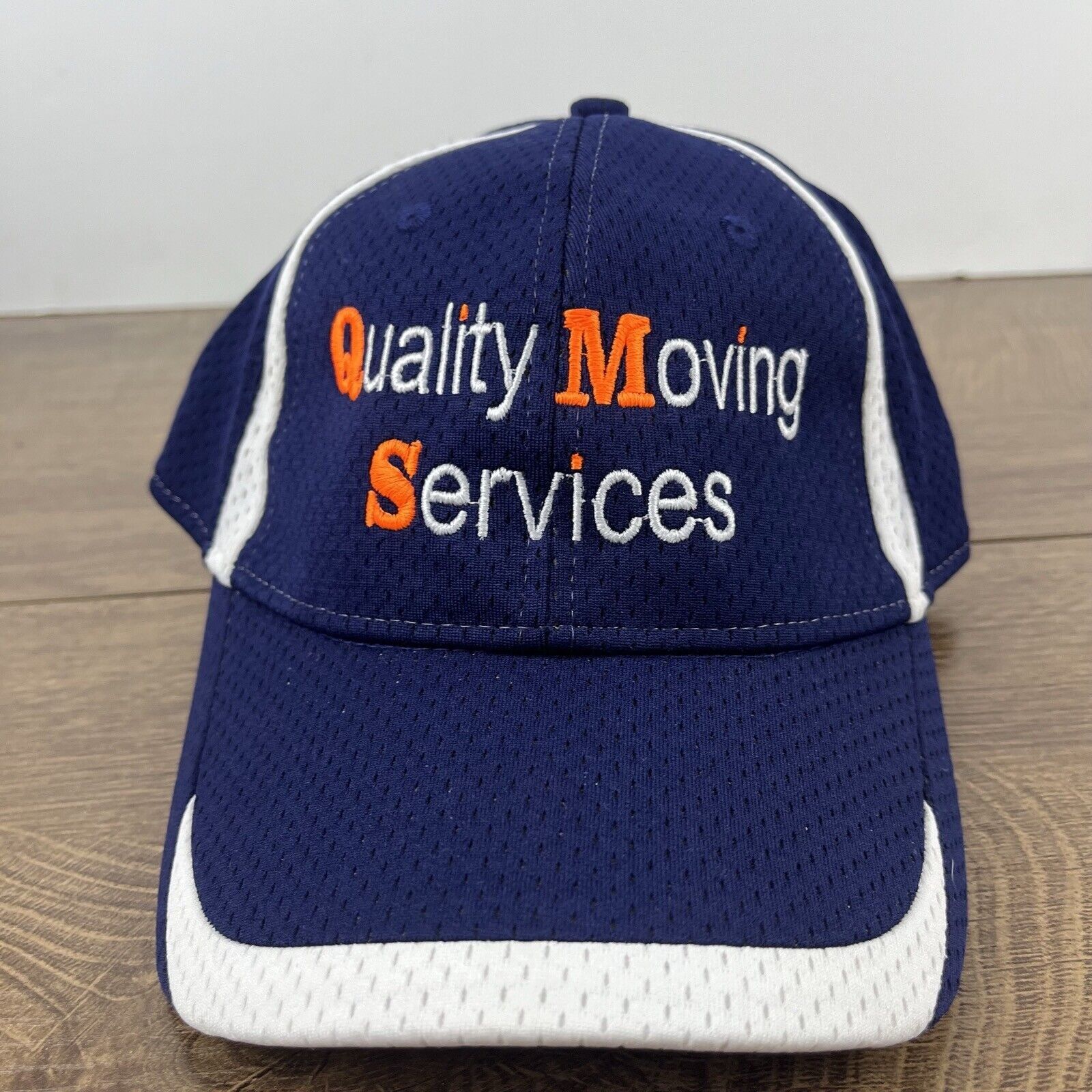 Other QMS Hat Quality Moving Services Hat Blue Cap Adjustable Blue Size ONE SIZE - 5 Thumbnail