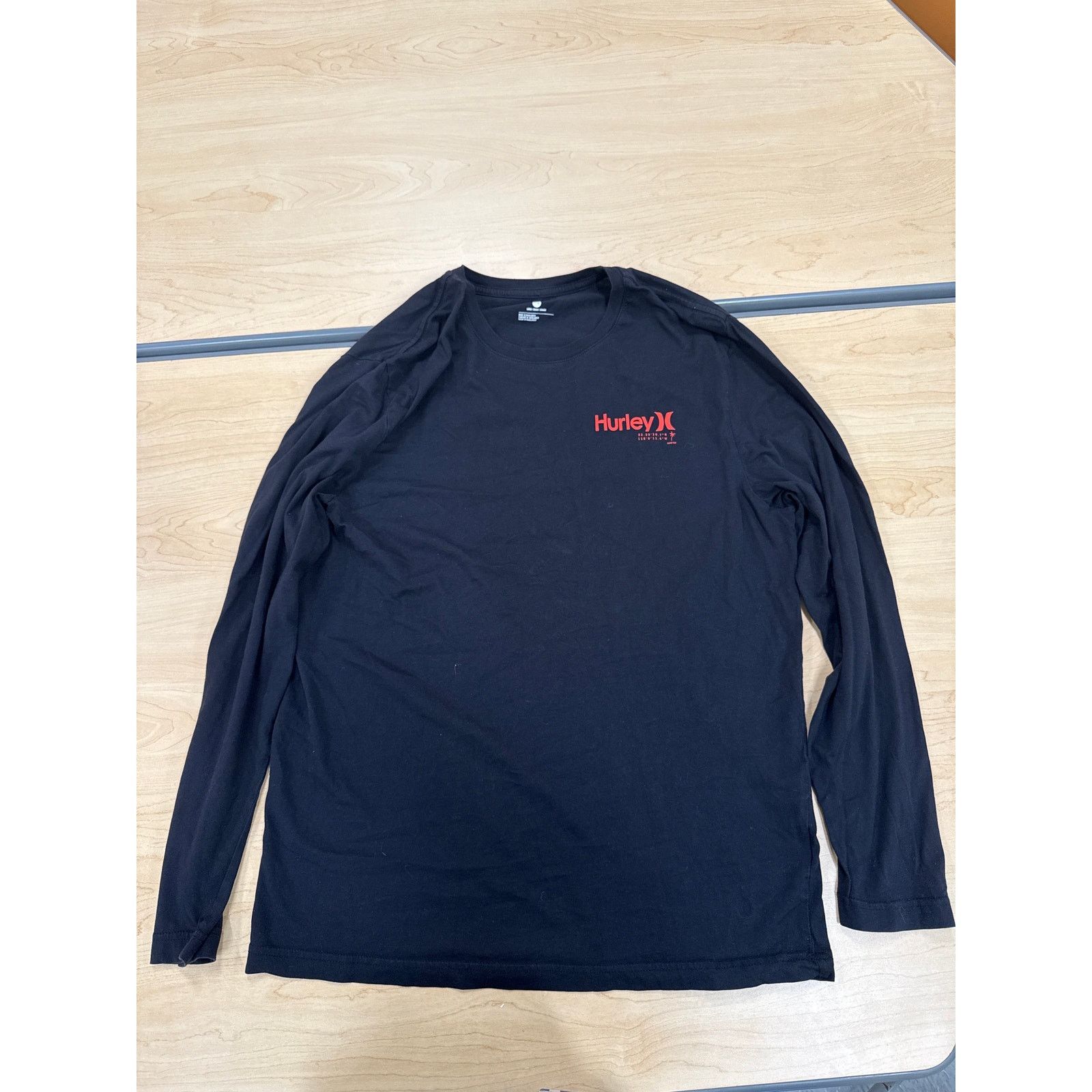 Hurley Hurley Long Sleeve Graphic Tee Black Red Men’s Large Size US L / EU 52-54 / 3 - 1 Thumbnail