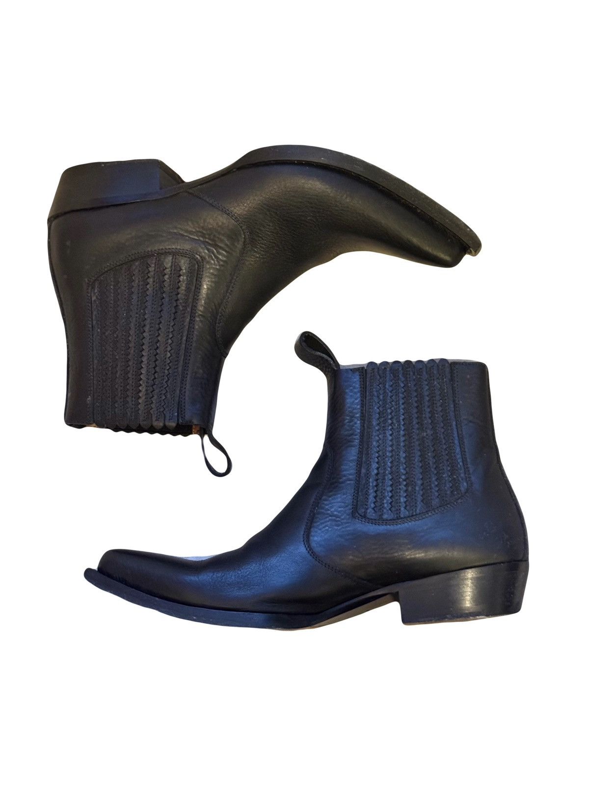 Givenchy black leather givenchy western boots 40 it men Size US 7 / EU 40 - 1 Thumbnail