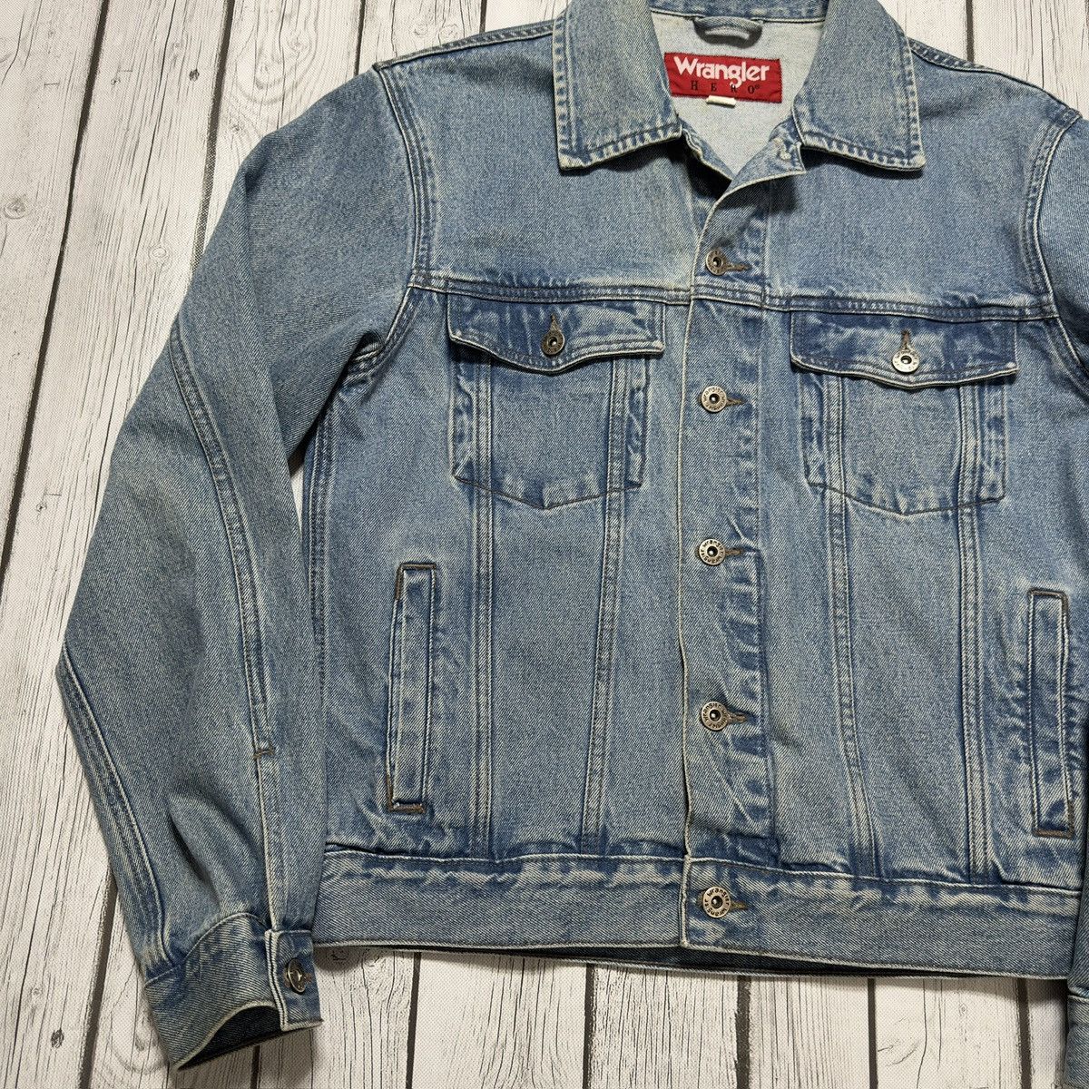 Vintage × Wrangler Vintage Wrangler Hero denim jacket Size US S / EU 44-46 / 1 - 3 Thumbnail