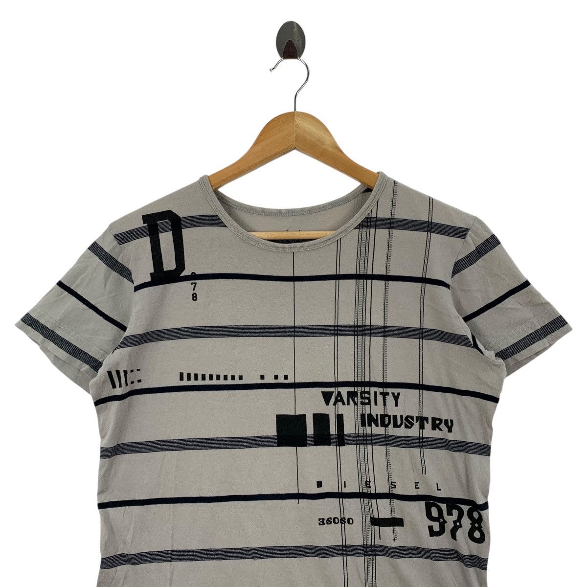 Diesel DIESEL MEMBER 978 Varsity Industry Overprint Tshirt Size US S / EU 44-46 / 1 - 2 Thumbnail