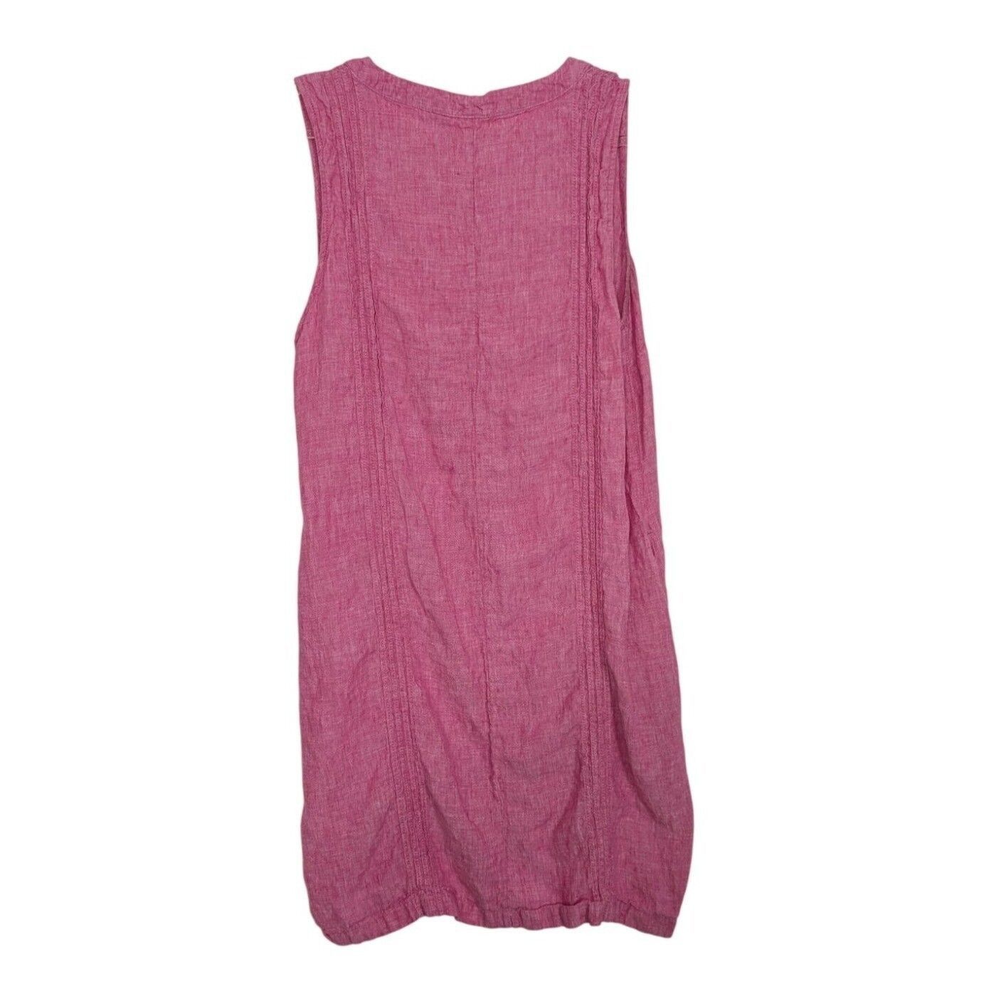 Designer Sigrid Olsen Linen Dress Womens Size Large Pink Sleeveless Size L / US 10 / IT 46 - 6 Thumbnail