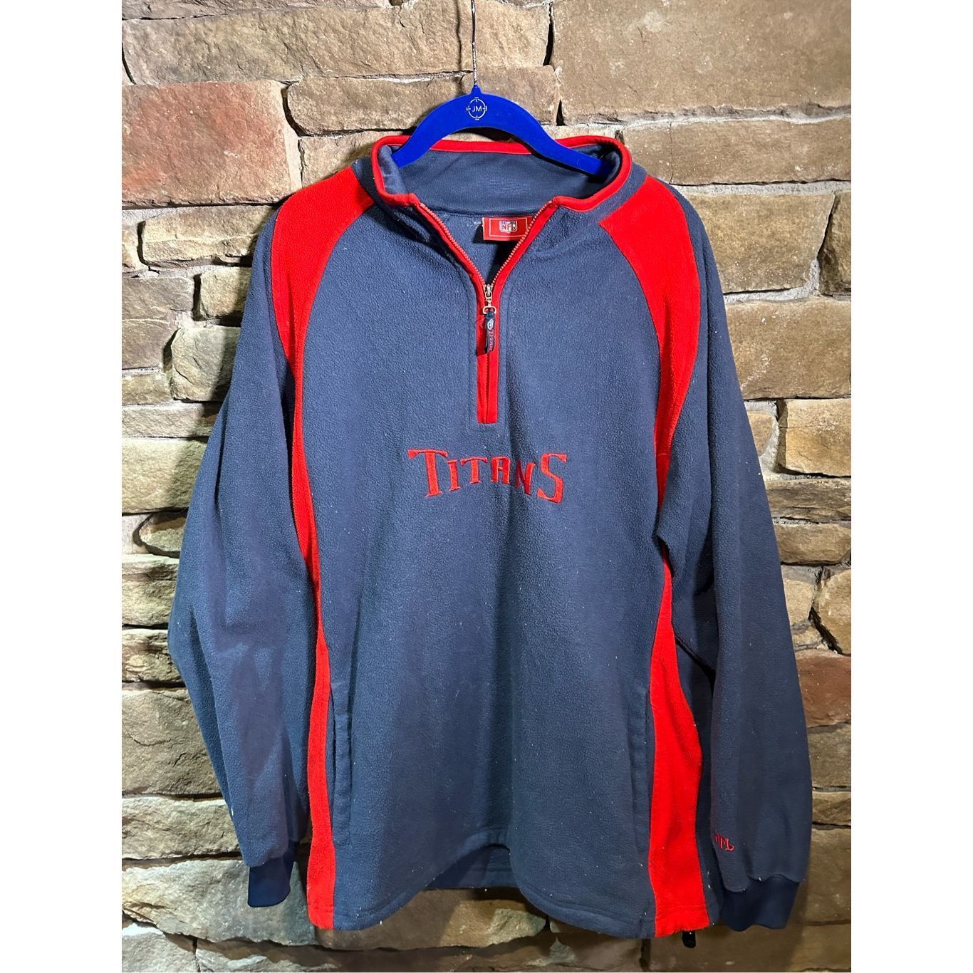 NFL Size XL - Vintage Y2K NFL Brand Tennessee Titans Fleece Embr Size US XL / EU 56 / 4 - 1 Thumbnail