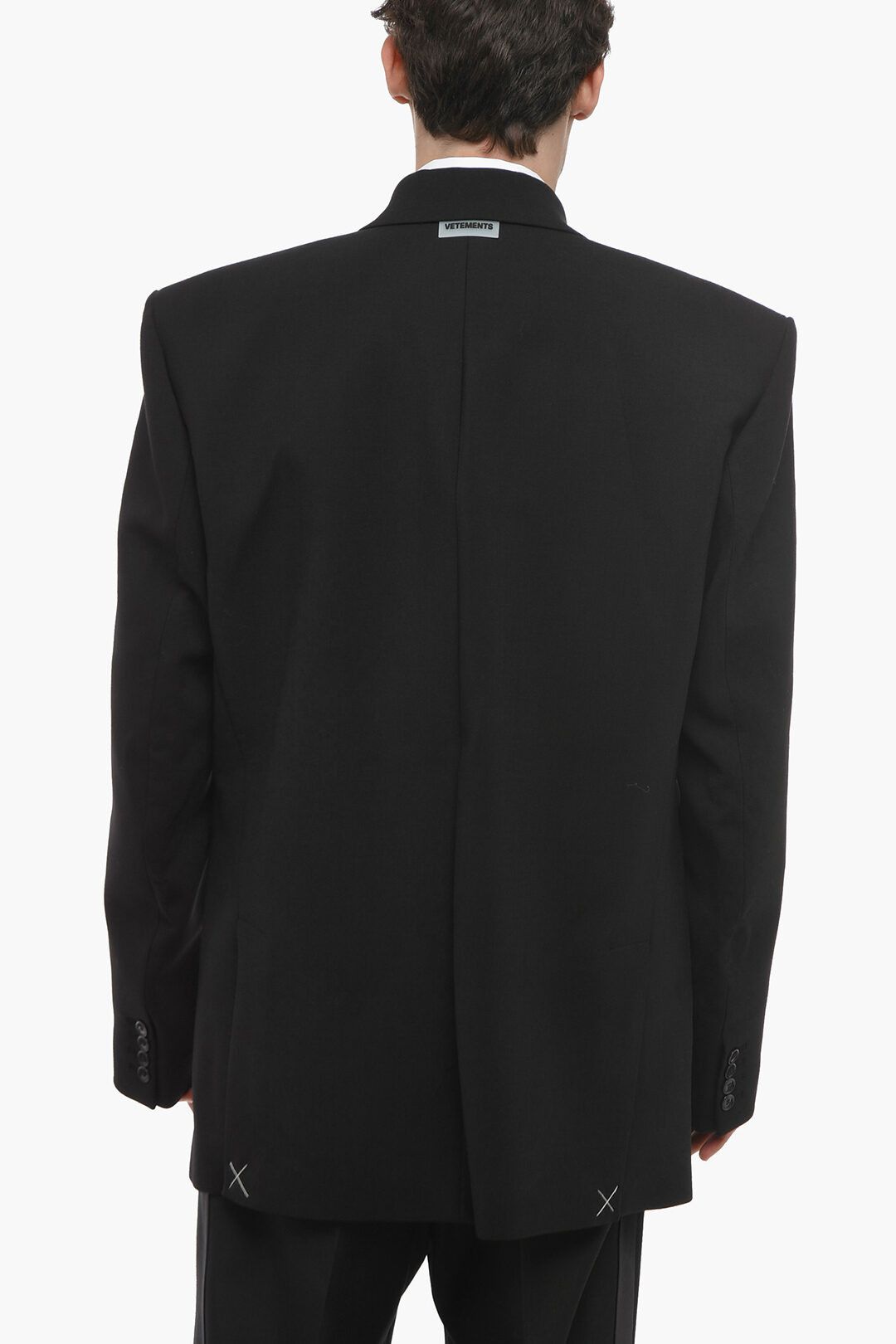 Vetements og1mm0824 Unisex Oversized Blazer in Black Size S / US 4 / IT 40 - 3 Thumbnail