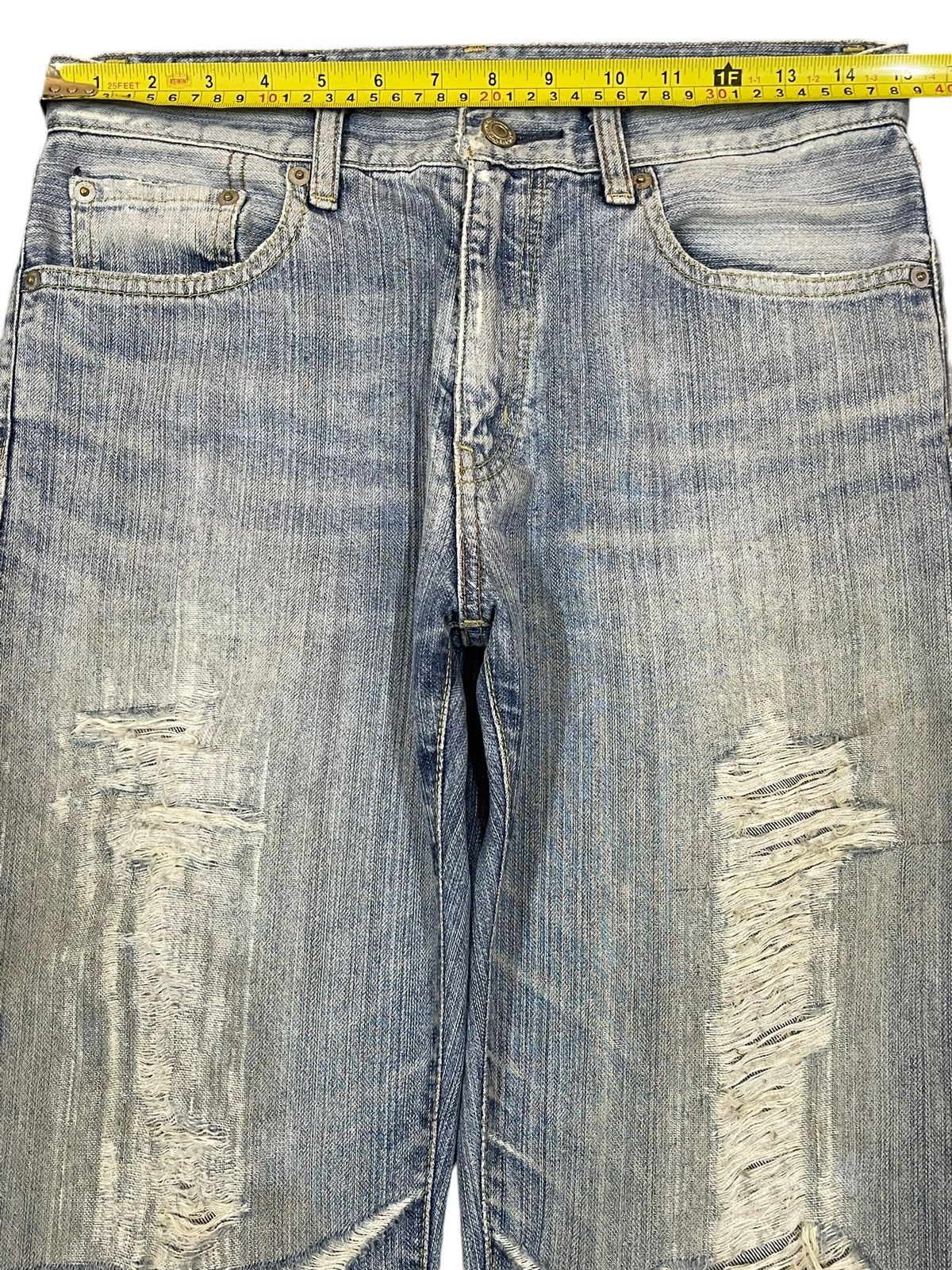 Uniqlo Vintage Japanese Uniqlo Faded Wash Distressed Style Jeans Size US 30 / EU 46 - 10 Thumbnail