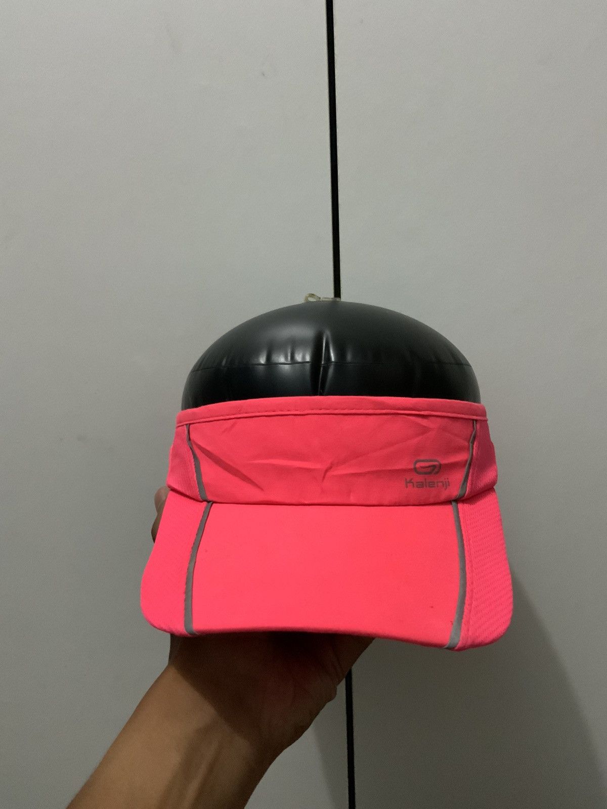 Japanese Brand Kalenji Spellout Pink Visor Hat Size ONE SIZE - 5 Thumbnail