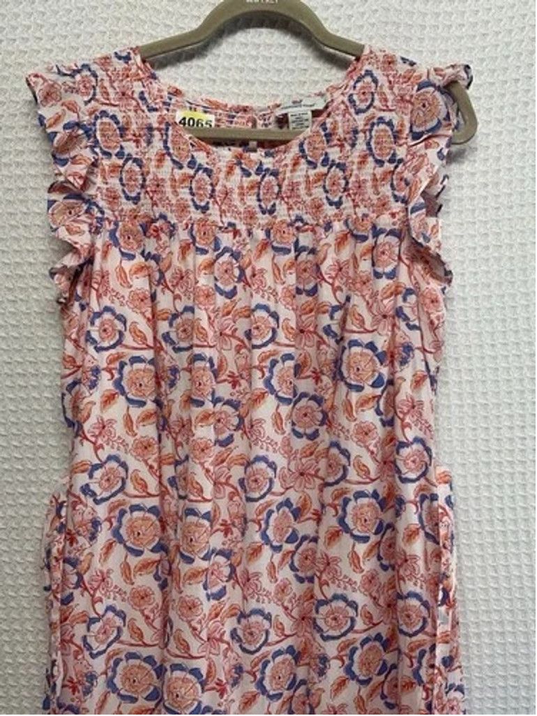 Vineyard Vines Vineyard Vines TieredMaxi Smocked Shoulder MidiDress Women L Size L / US 10 / IT 46 - 5 Thumbnail