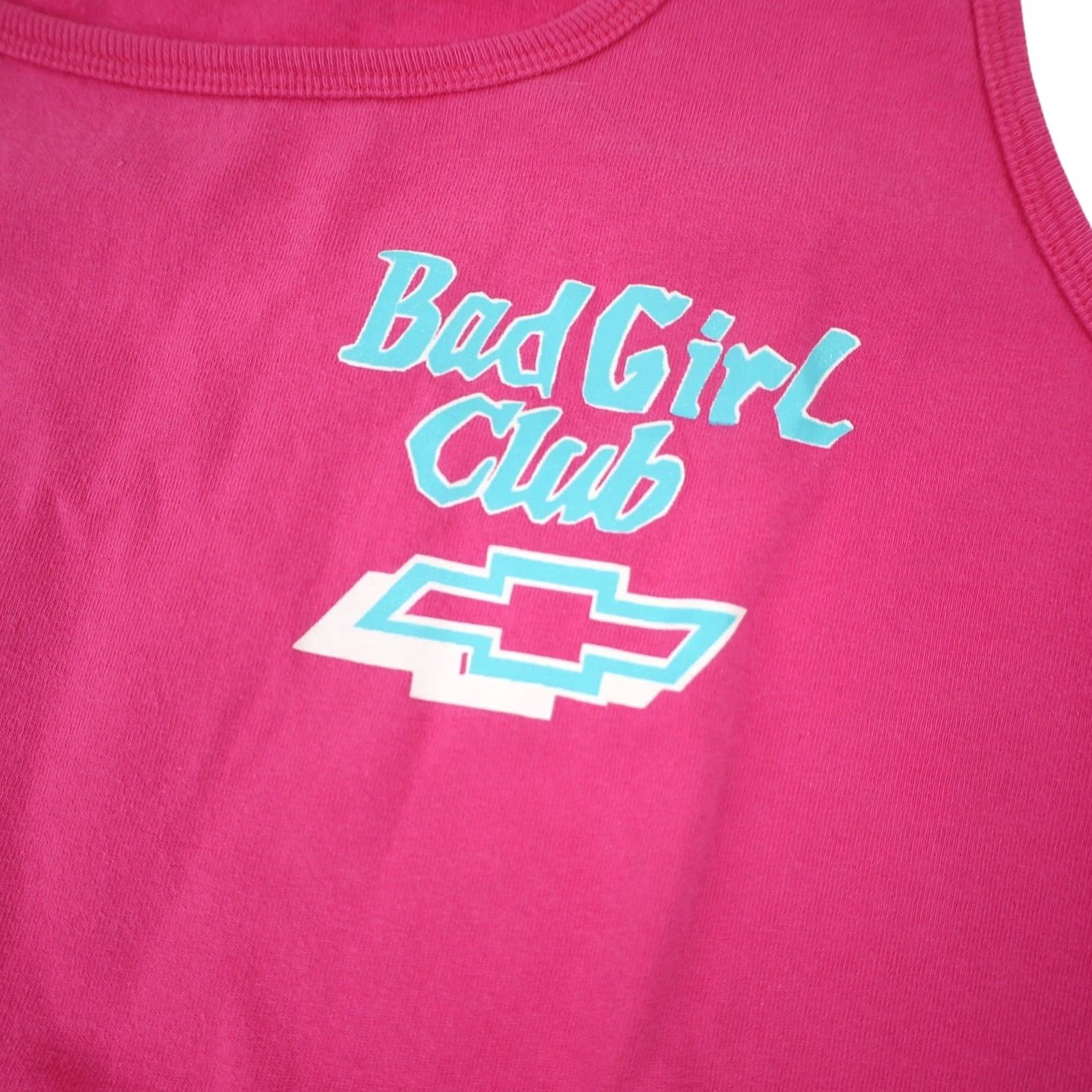 Pinko VINTAGE Chevy "Bad Girl Club" Graphic Tank Top Pink Women XL Tank Shirt Size XL / US 12-14 / IT 48-50 - 4 Thumbnail