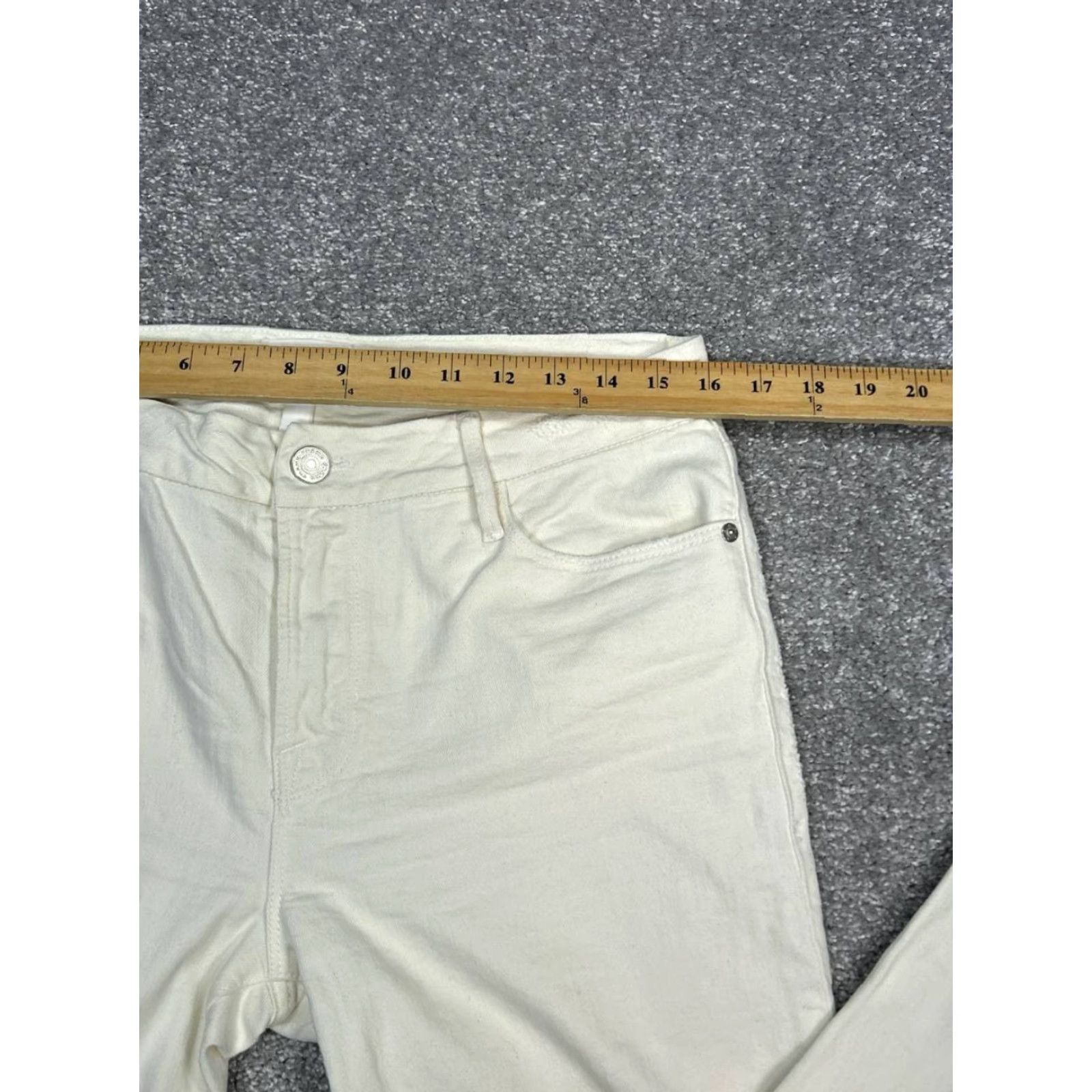 Frame FRAME Jeans Le Mini Bootcut Womens 29 Beige Denim Cotton Mid Rise 32x27 Casual Size 29" - 4 Thumbnail