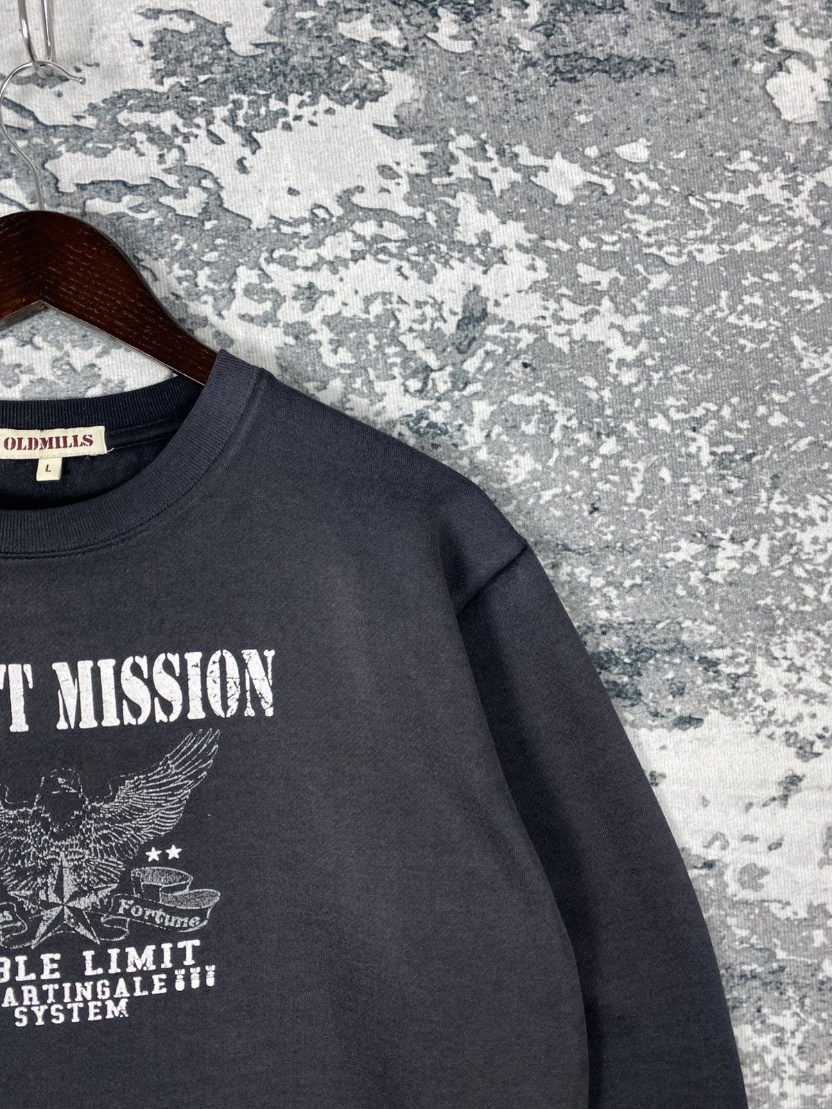 Designer Vintage Old Mills Secret Mission Crewneck Faded Sweatshirts Size US L / EU 52-54 / 3 - 3 Thumbnail