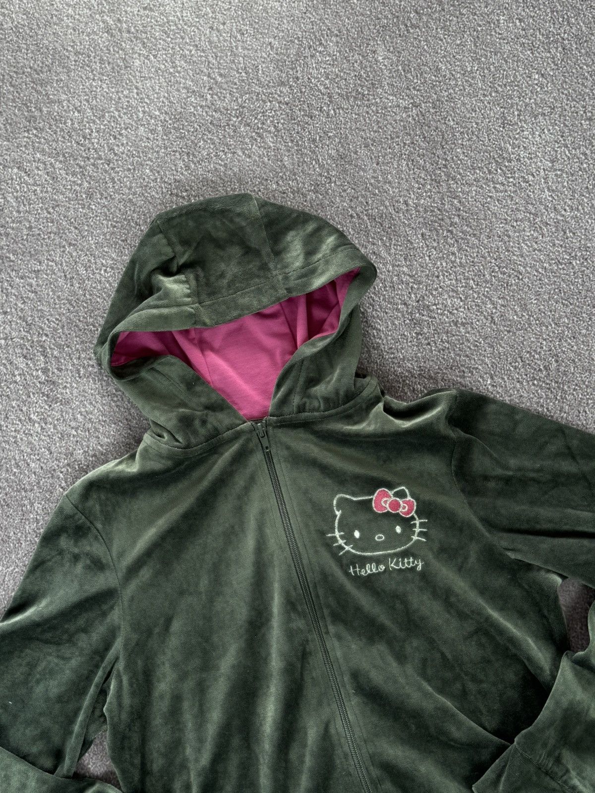 Hysteric Glamour Vintage Y2K Hello Kitty Velour Zip Up Hoodie Size M / US 6-8 / IT 42-44 - 6 Thumbnail