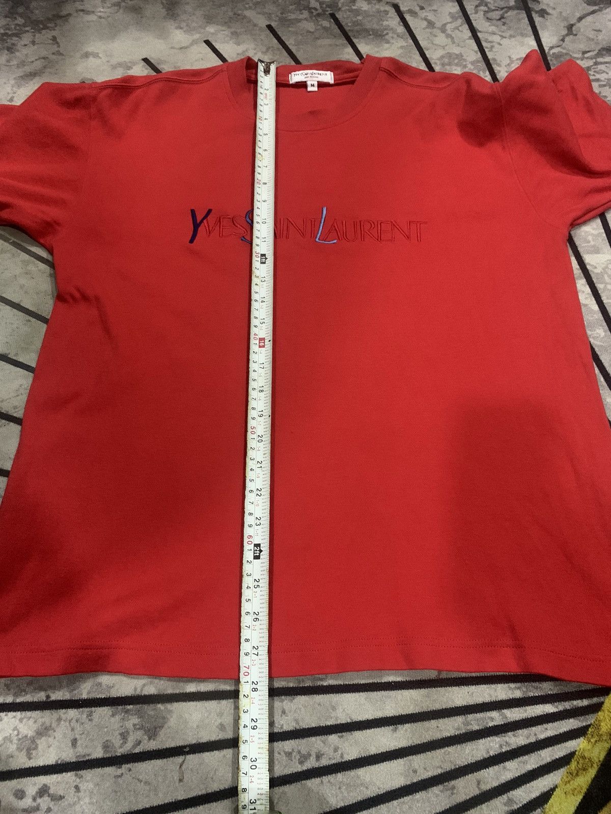 Vintage × Yves Saint Laurent RARE!! Shirt Yvest Saint Laurent Spellout Size US M / EU 48-50 / 2 - 6 Thumbnail