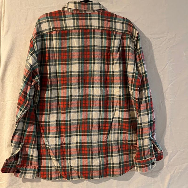 Ralph Lauren VTG 90s RLX Ralph Lauren Shirt Red Cream Green Plaid Size US L / EU 52-54 / 3 - 2 Thumbnail