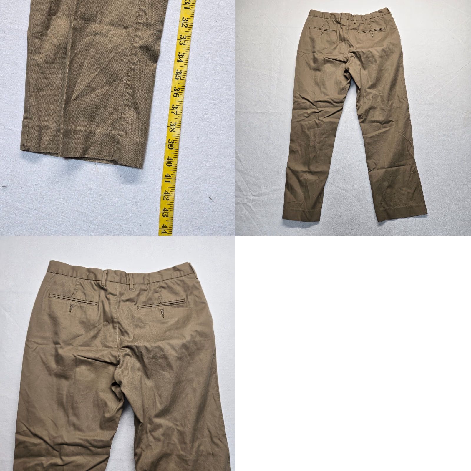 Merona Merona Beige Chino Pants Men 34x32 Pleated Regular Straight Leg Cotton Size US 34 / EU 50 - 8 Thumbnail