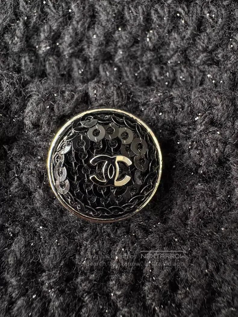 Chanel Chanel 21B Black Knitted Double C Sequin Buckle Fine Flash Size XXS / US 00 / IT 34 - 5 Thumbnail