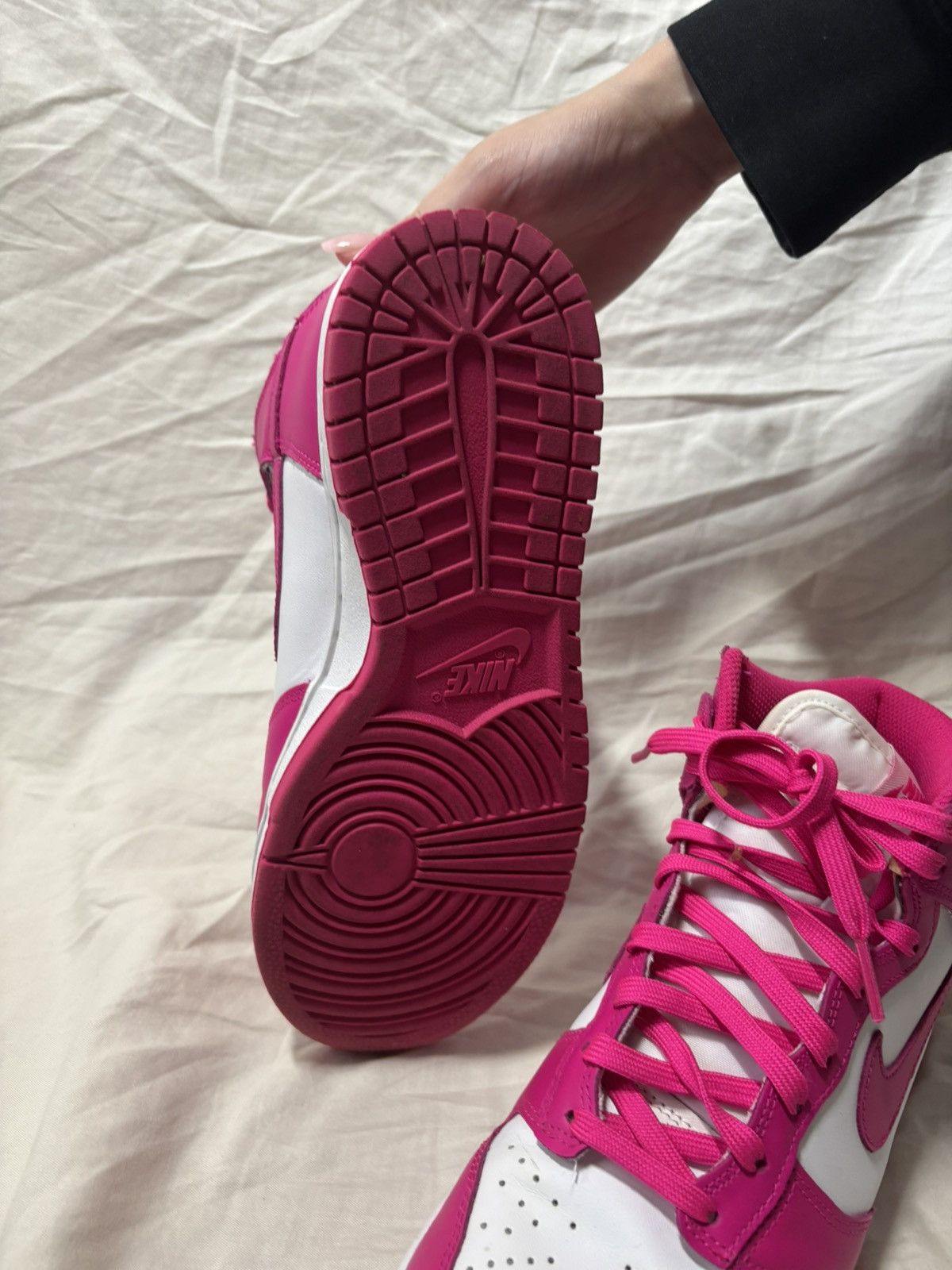 Nike Nike Dunk High Pink Prime (Women's) Size US 9 / IT 39 - 3 Thumbnail