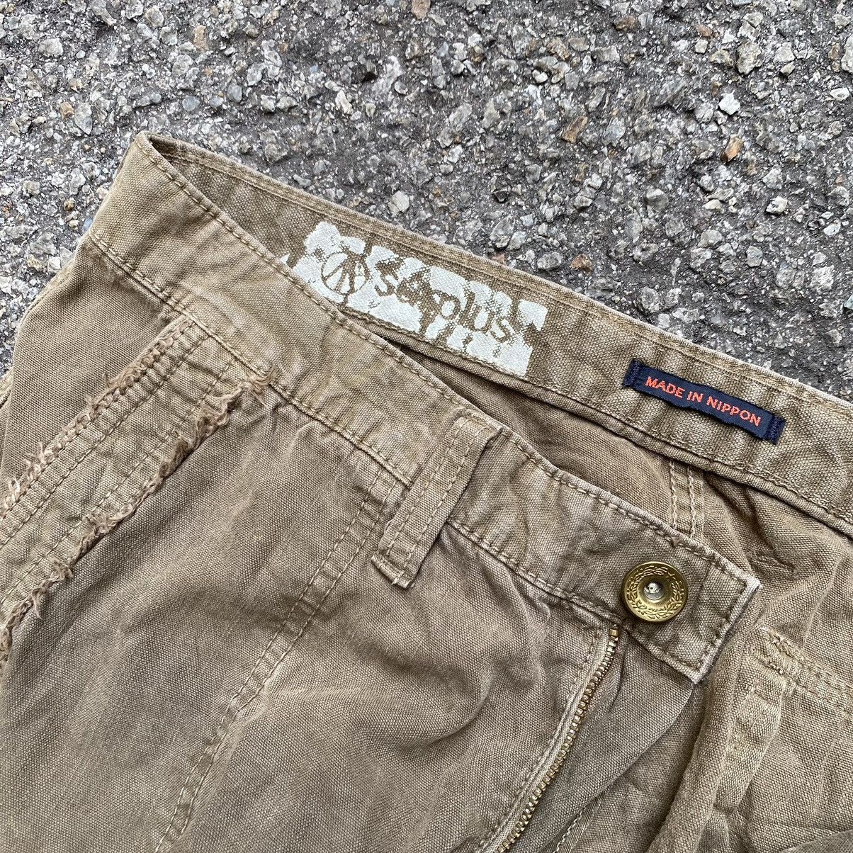 Hysteric Glamour Flare Pants Surplus Japan Cargo Low Rise Trousers Size US 33 - 8 Thumbnail