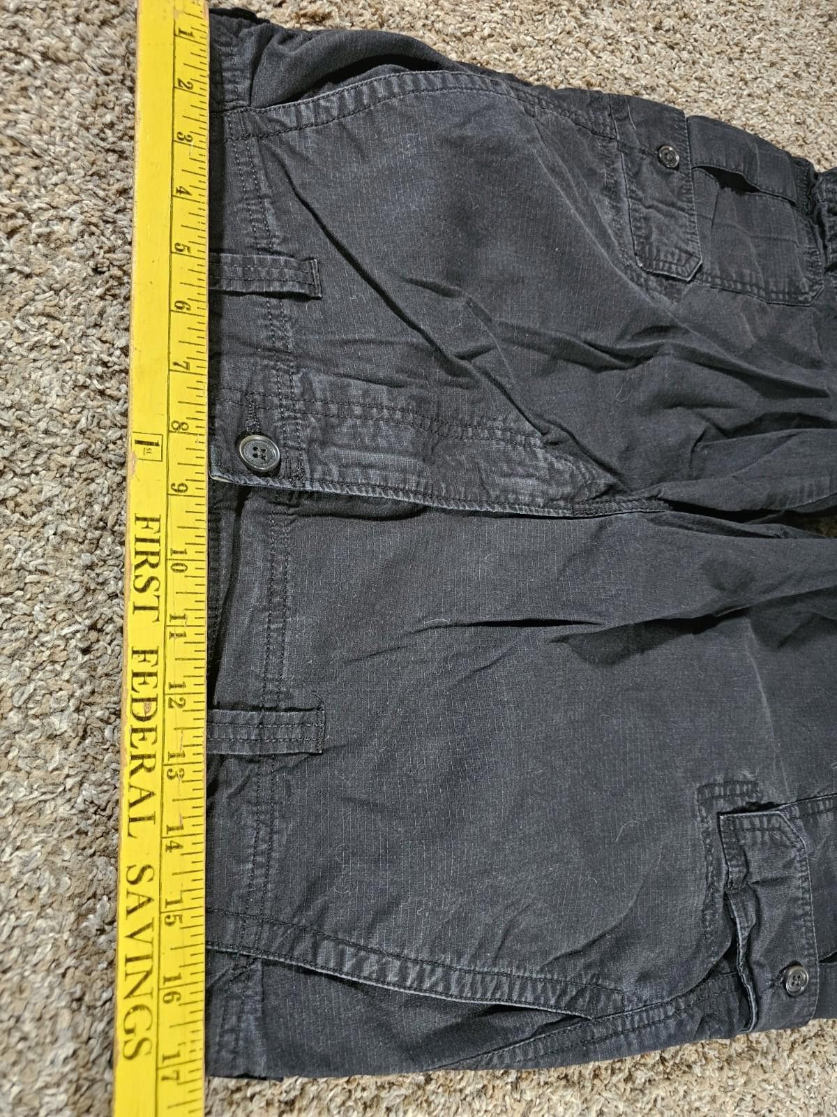 Joseph Abboud Joseph Abboud Sz 34 Black Cargo Shorts Size US 34 / EU 50 - 3 Thumbnail
