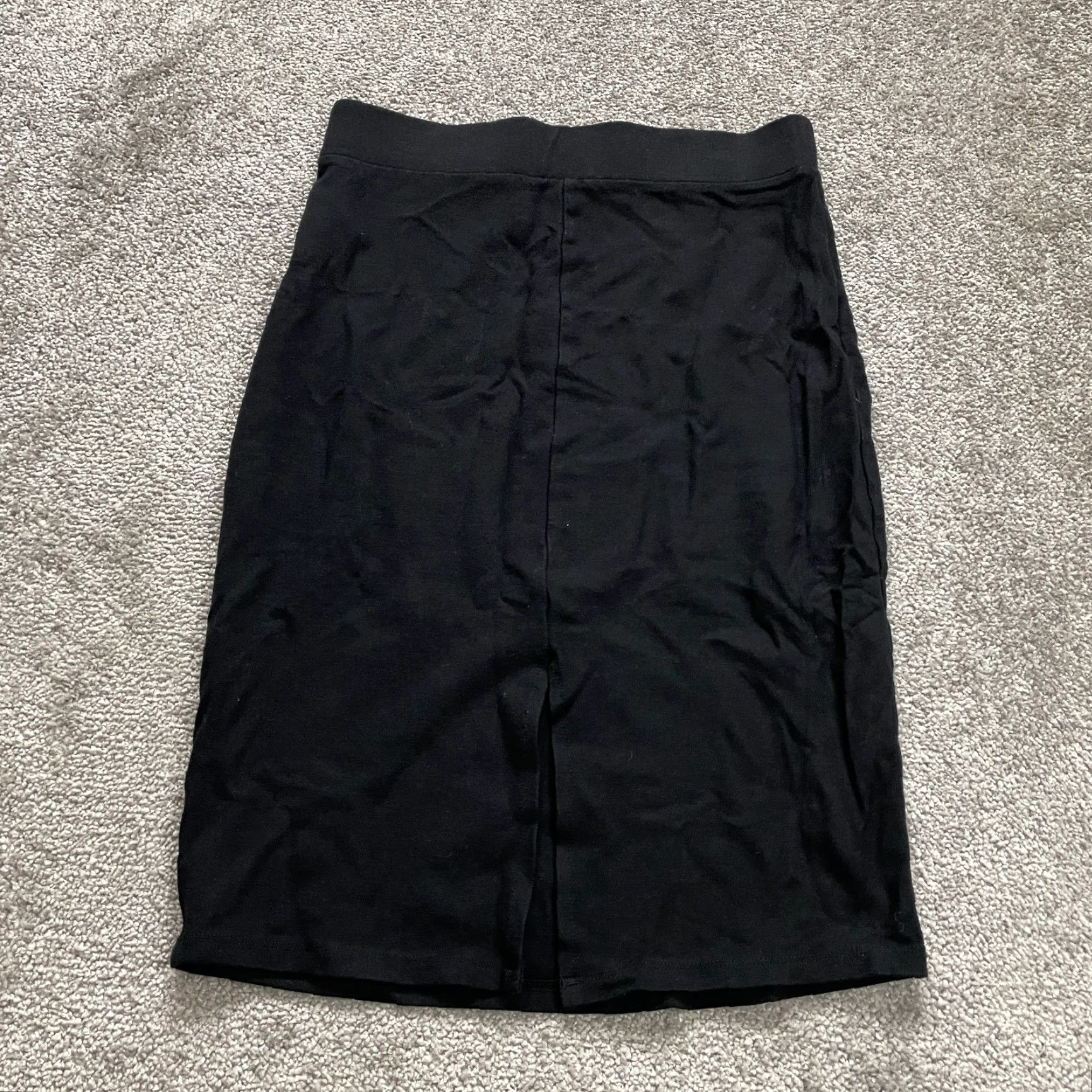 Forever 21 VINTAGE Forever 21 Women's Pencil Skirt Knee Length Stretch Business Casual Fall Spring Summer Winter Black M Size 32" / US 10 / IT 46 - 2 Thumbnail
