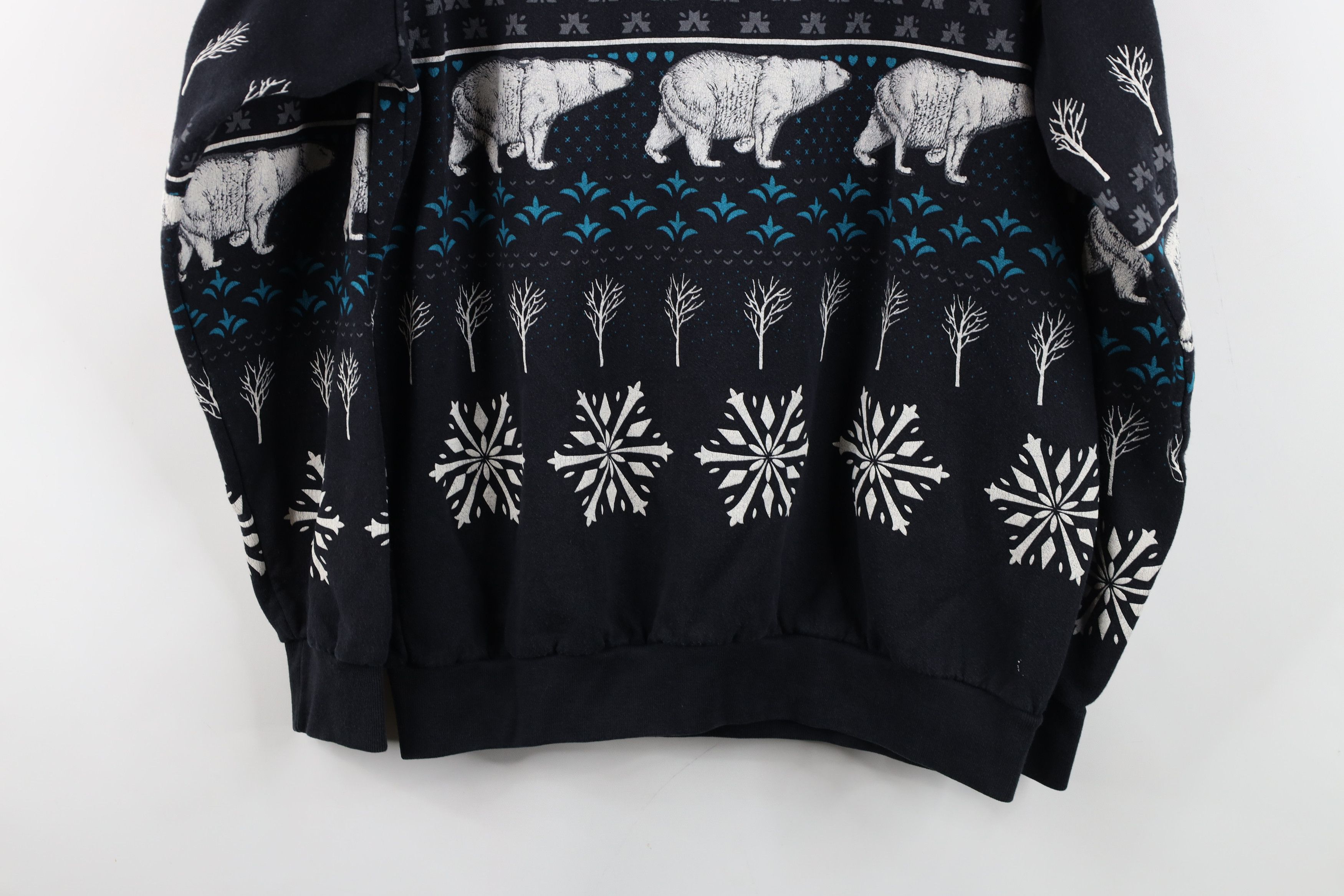 Vintage Vintage 90s Streetwear Polar Bear All Over Print Sweatshirt Size XL / US 12-14 / IT 48-50 - 15 Thumbnail